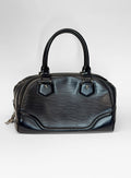 LOUIS VUITTON EPI LEATHER BOWLING BAG BLACK