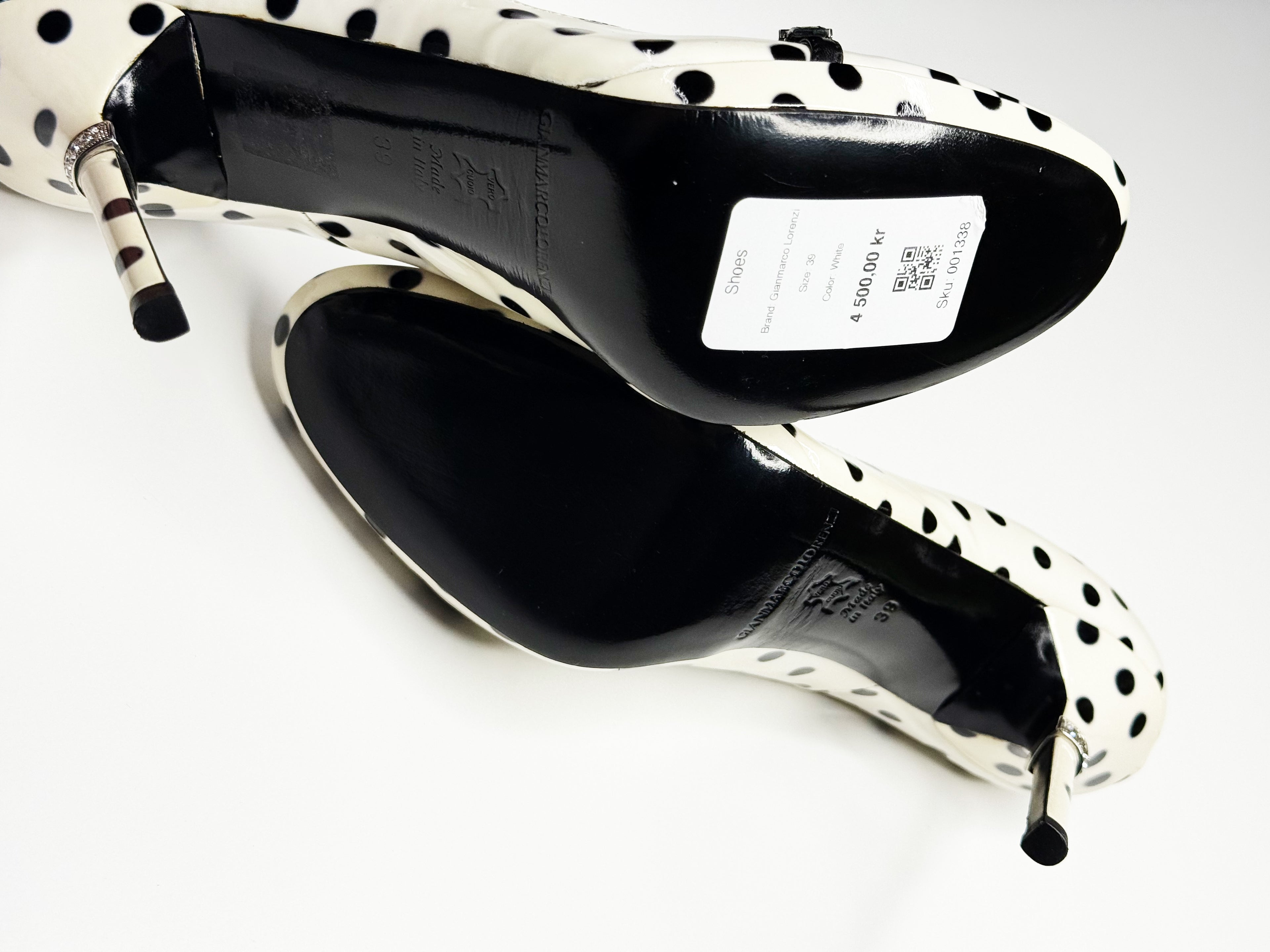 Gianmarco Lorenzi Polka Dot Stiletto Pumps