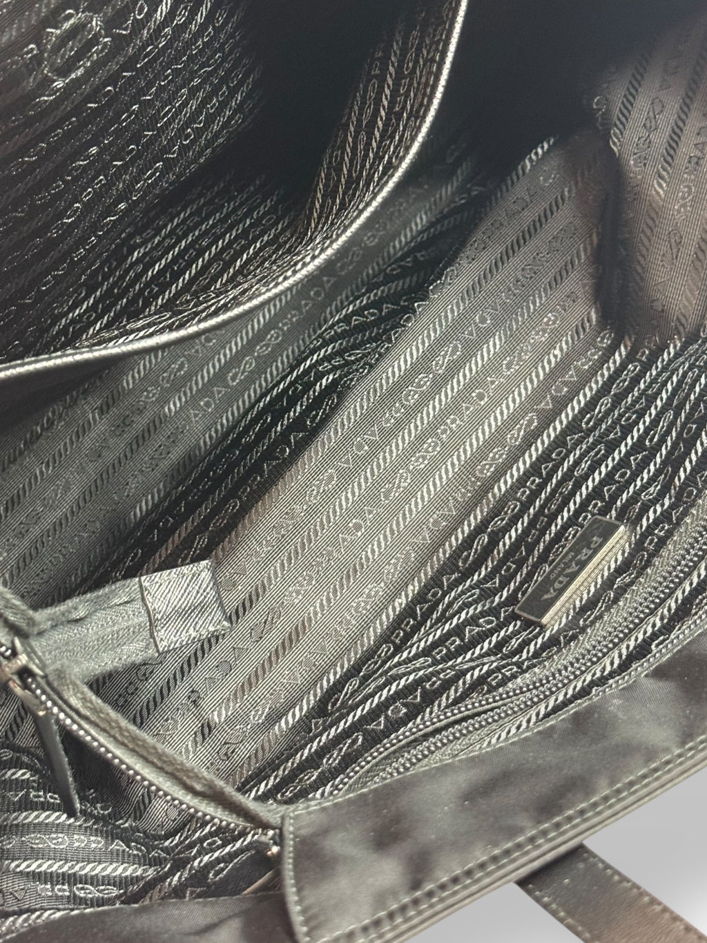 Prada Black Nylon Tote Bag