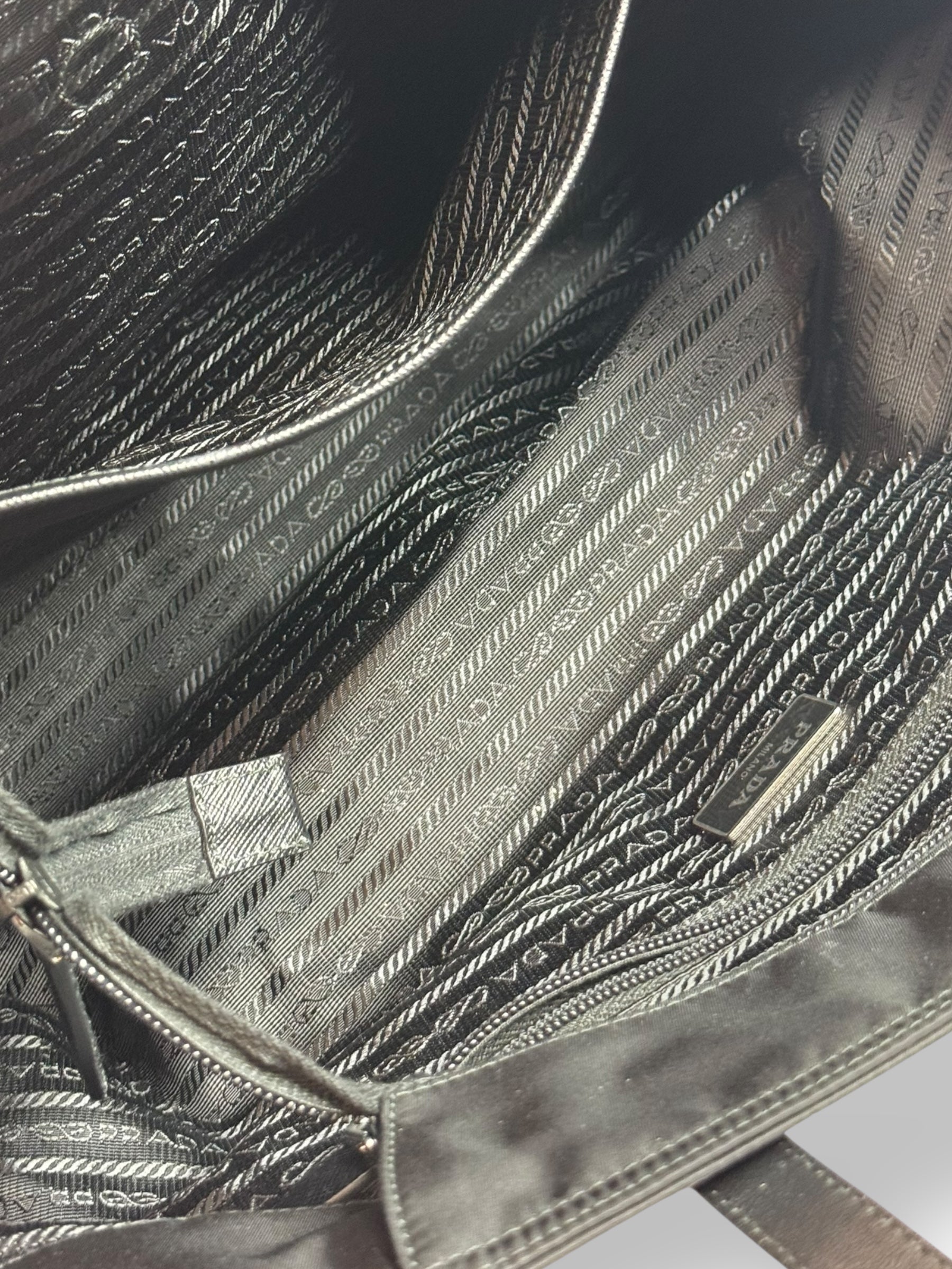 Prada Black Nylon Tote Bag