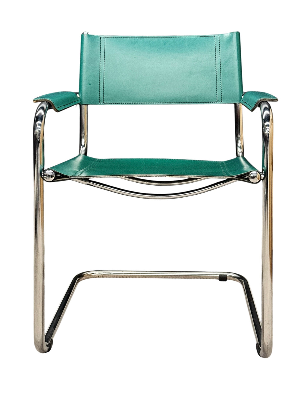 Mart Stam S34 Chair in Emerald Green Leather – Bauhaus Icon