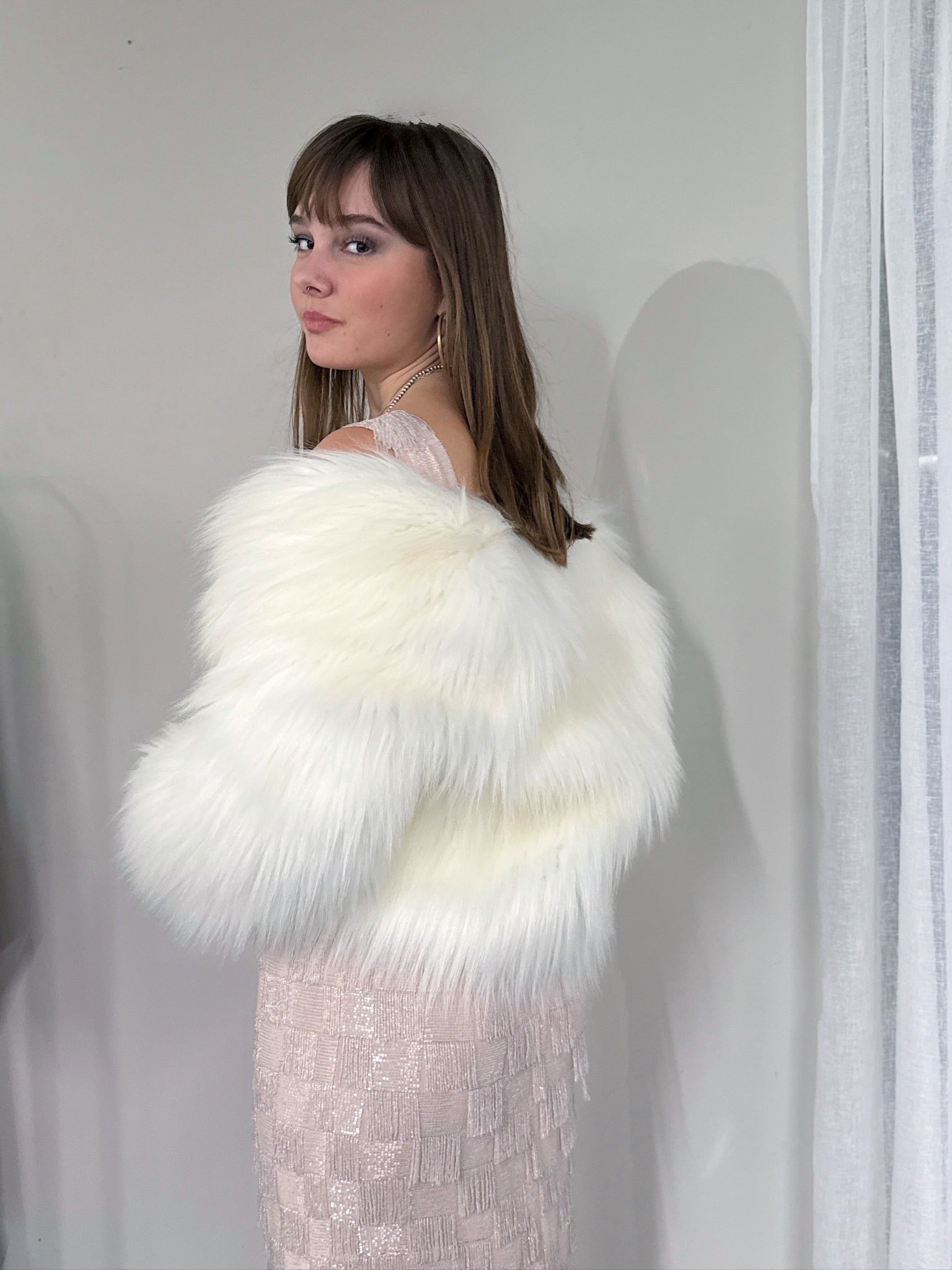 Vintage Pink Beaded Dress - EU 38