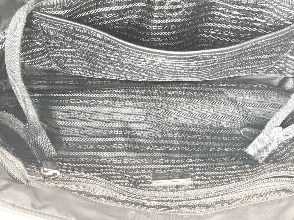 PRADA Black Nylon Tote Bag