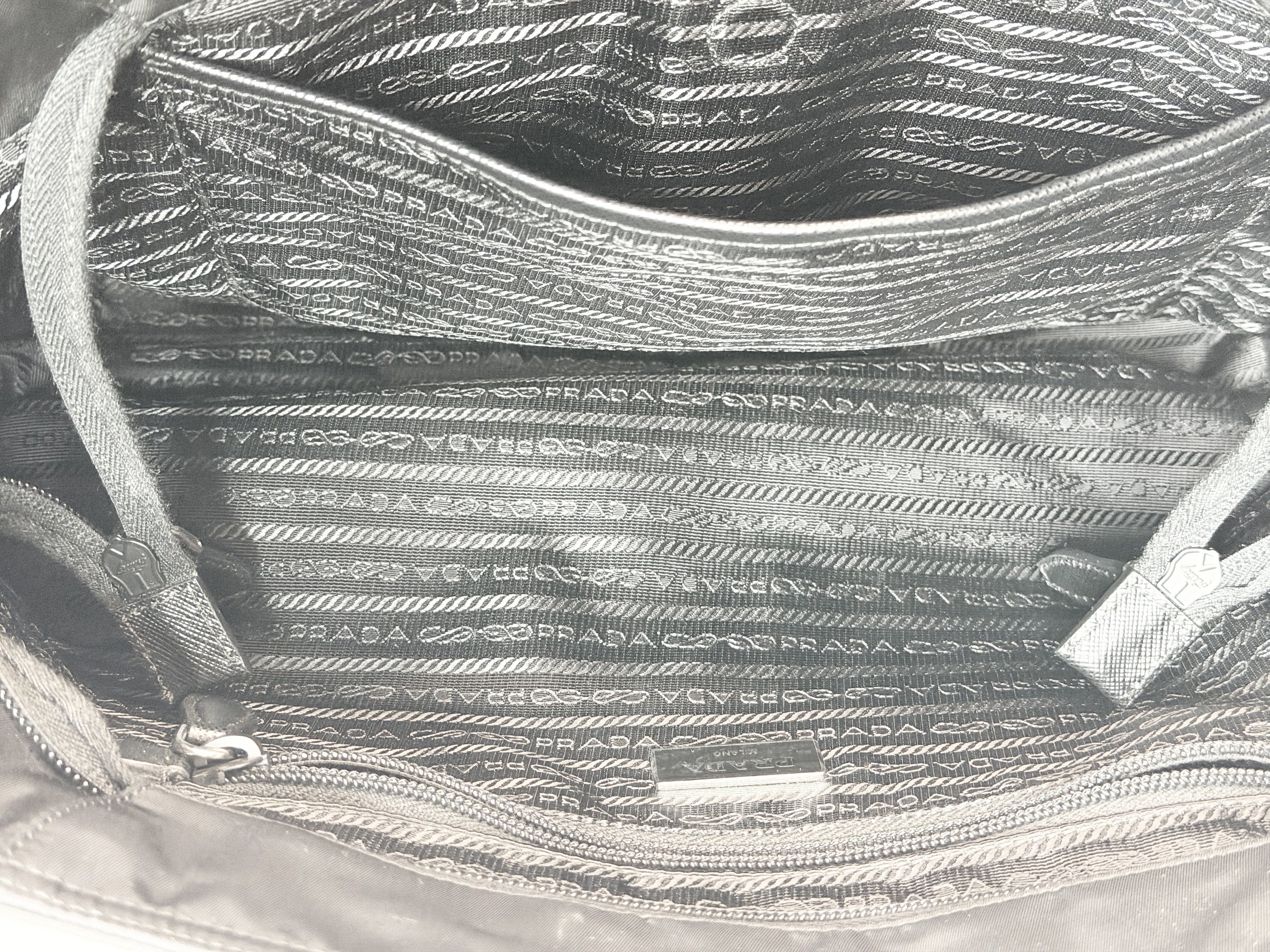 PRADA Black Nylon Tote Bag