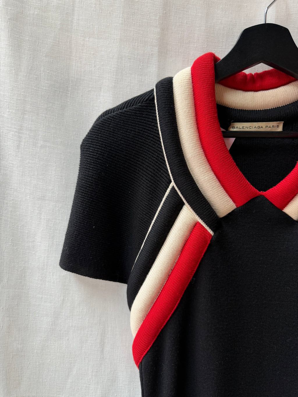 Balenciaga Colorblock Knit Polo Dress