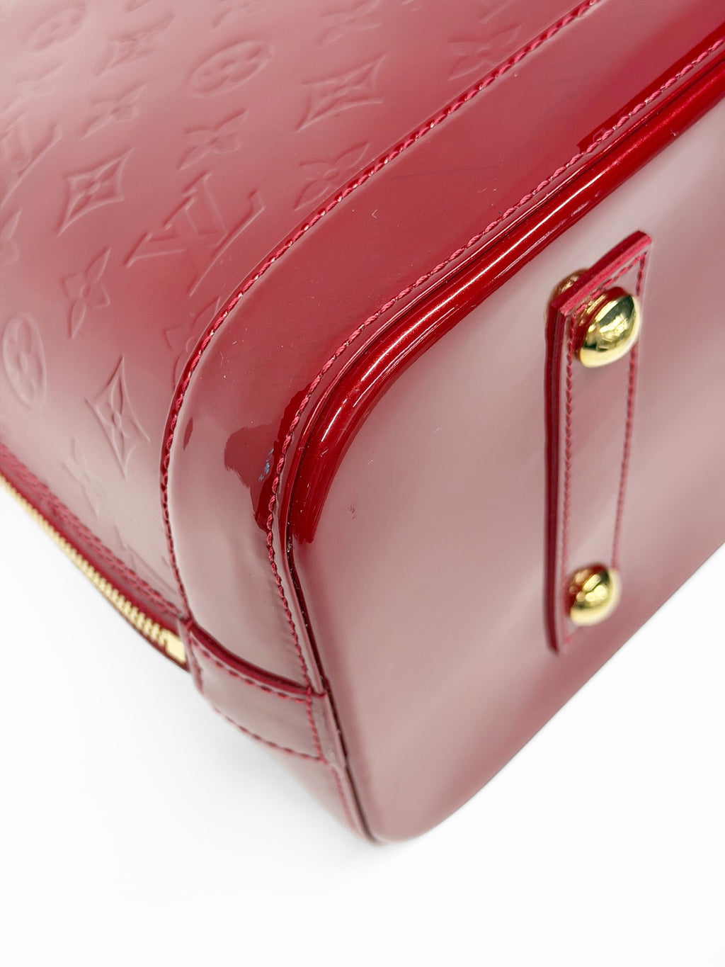 LOUIS VUITTON ALMA VERNIS GM RED
