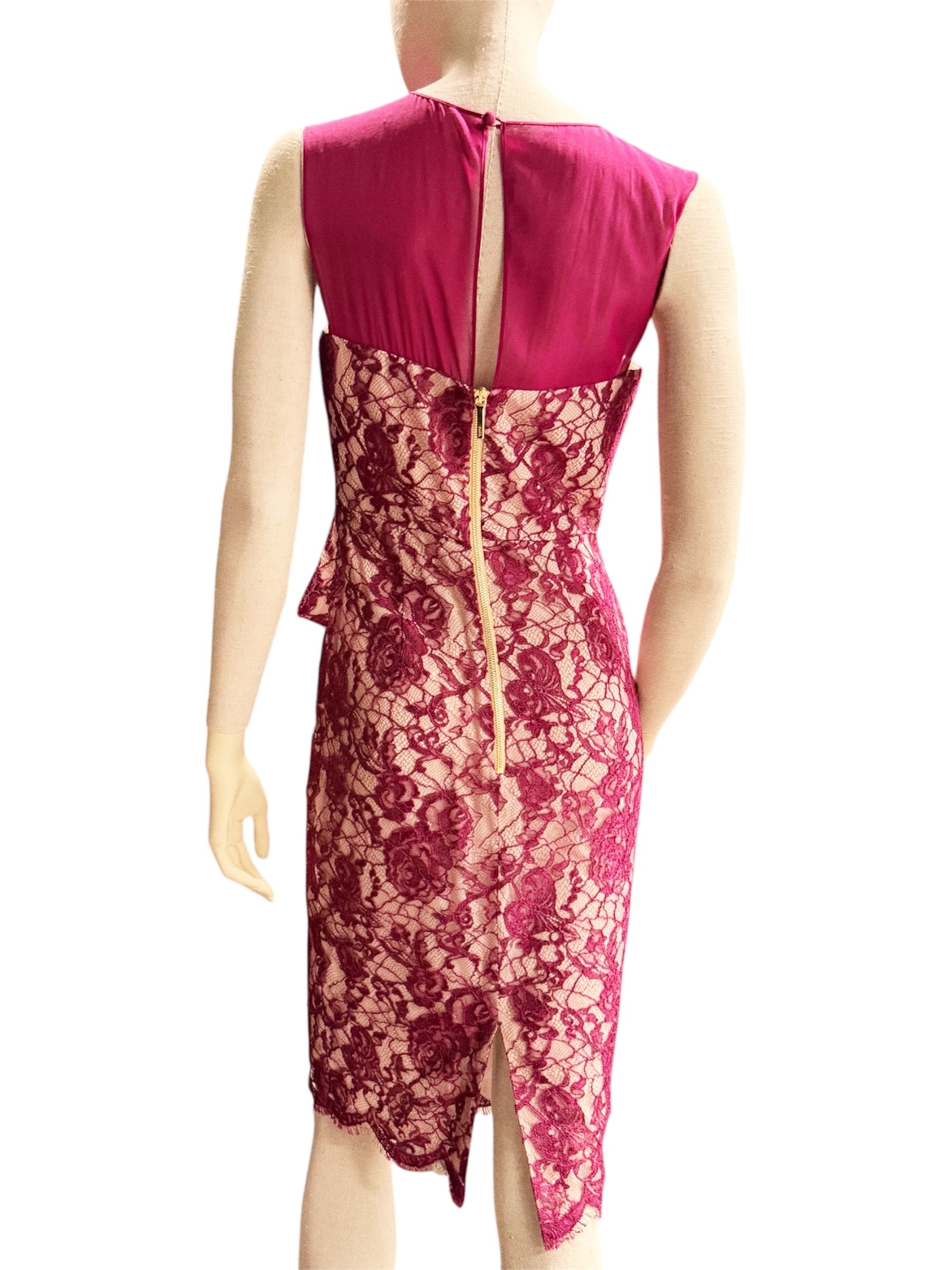 Emilio Pucci Lace Peplum Dress