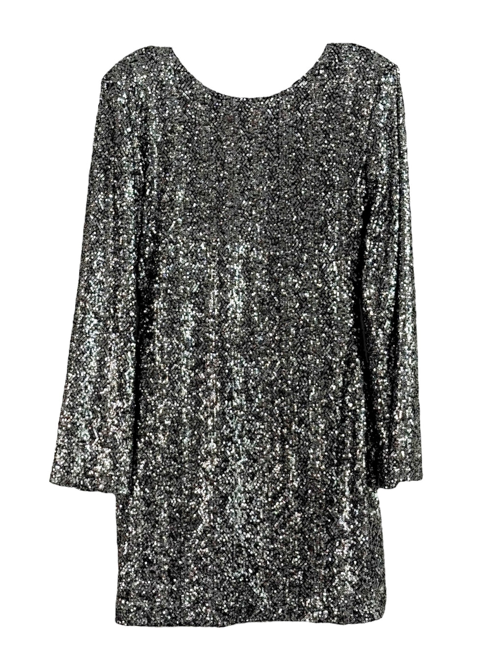 MAUD Silver Sequin Dress - EU 36