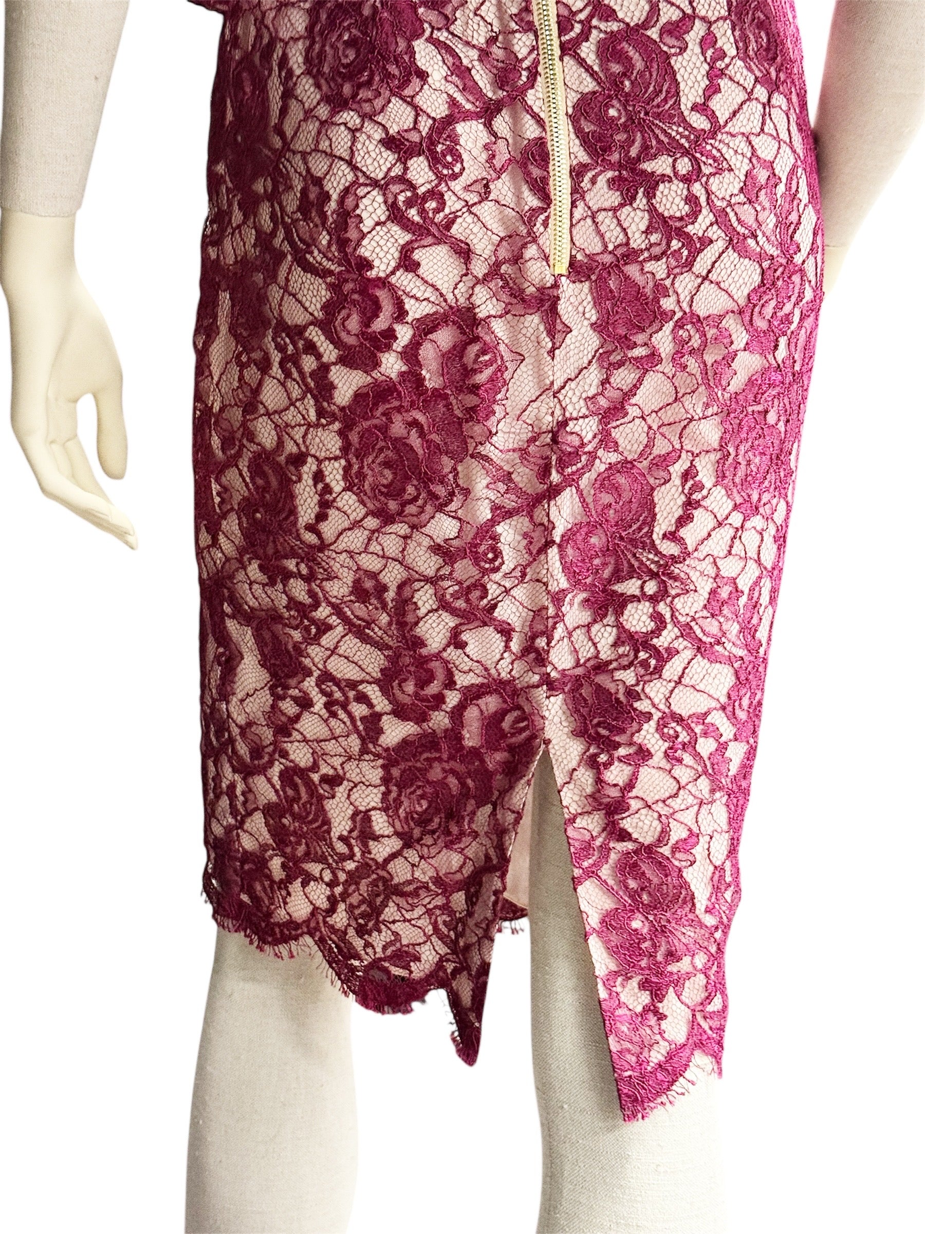 Emilio Pucci Lace Peplum Dress