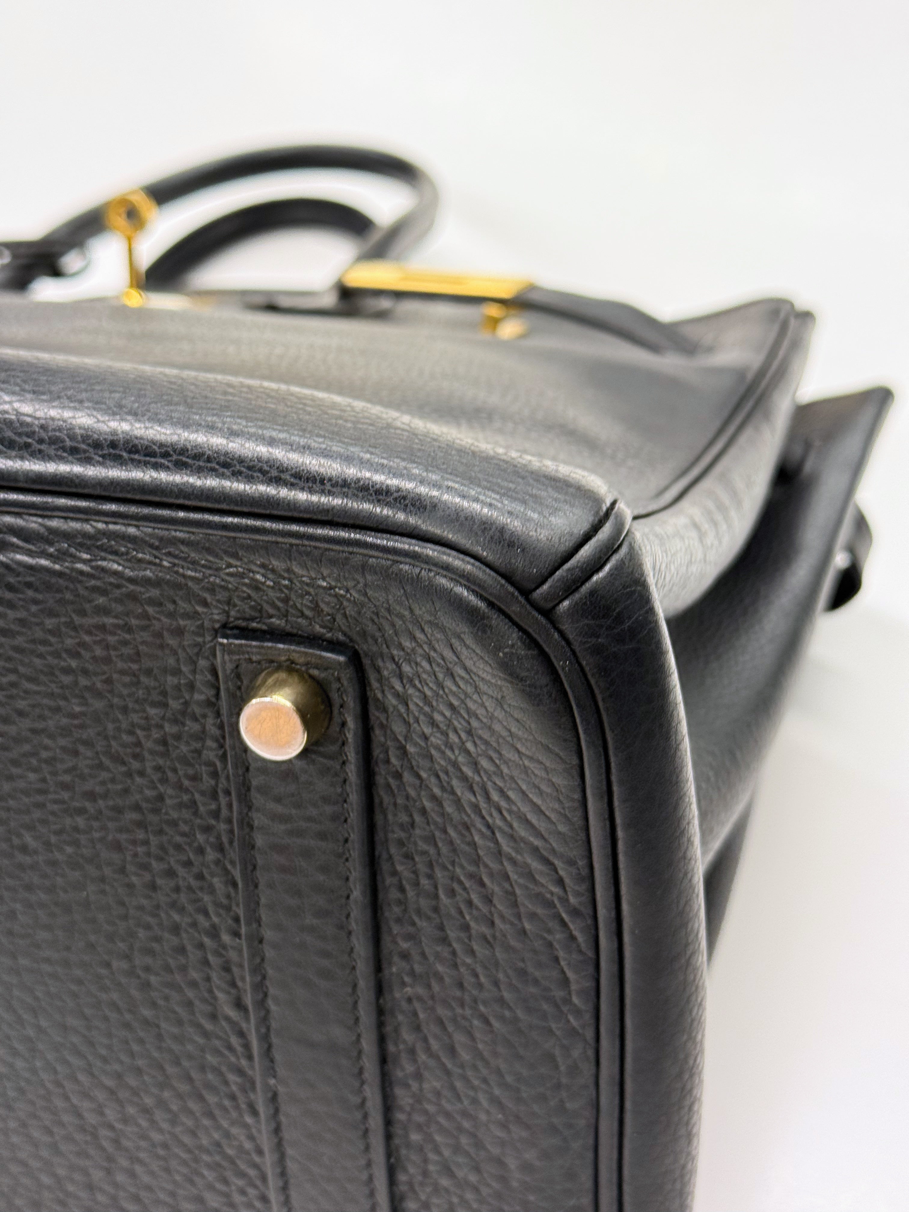 Hermès Birkin 35 Black Togo Leather Bag with Gold Hardware