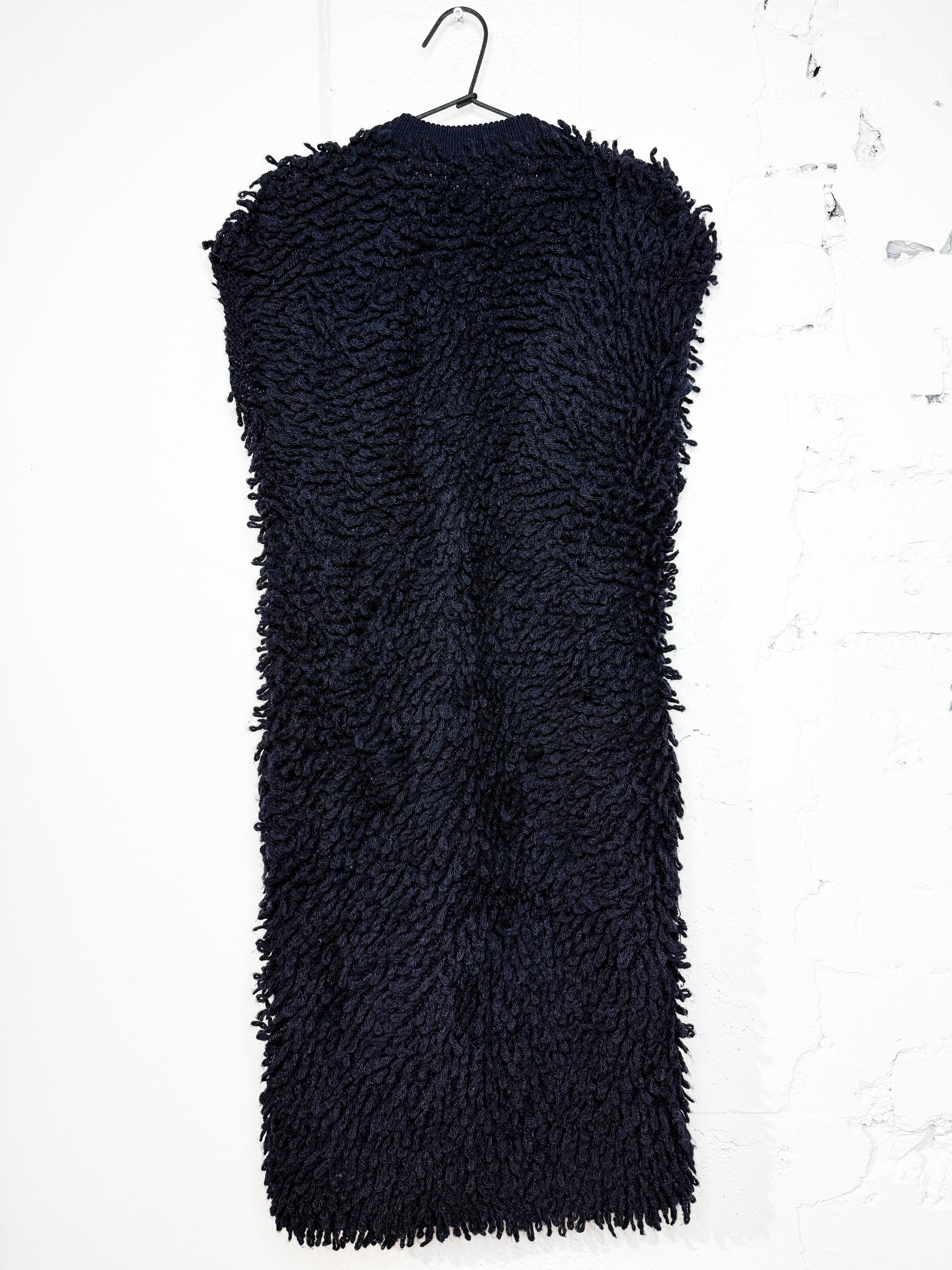 ALEXANDER MCQUEEN WOOL KNIT VEST – BLACK – SIZE XS