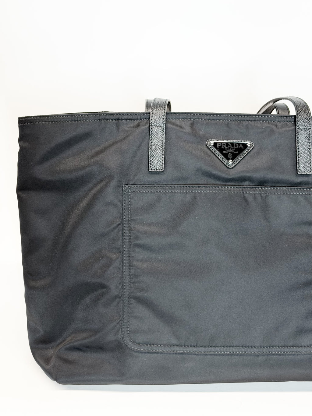 PRADA Black Nylon Tote Bag