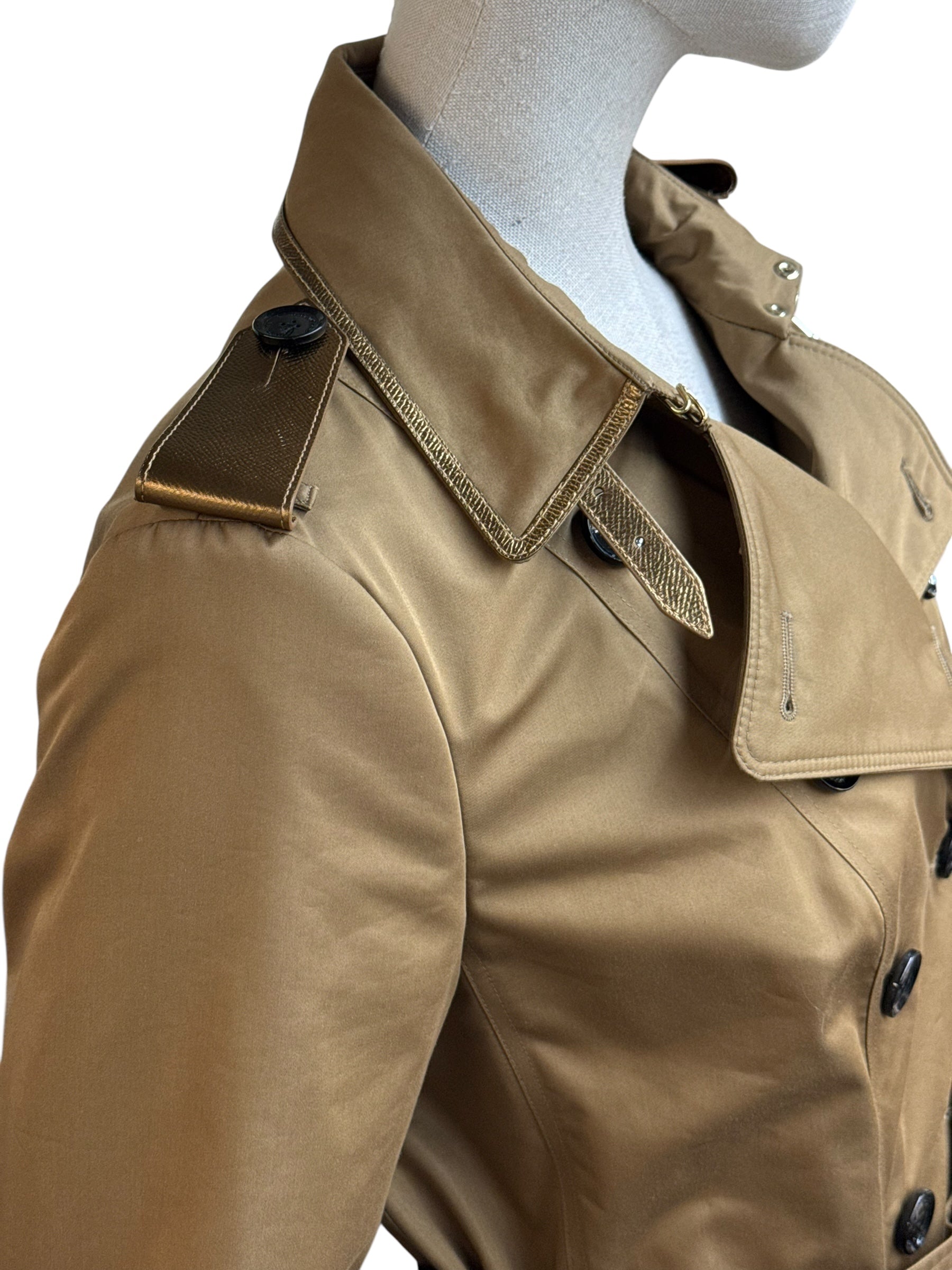 BURBERRY PRORSUM London Short Trench Coat - EU 40