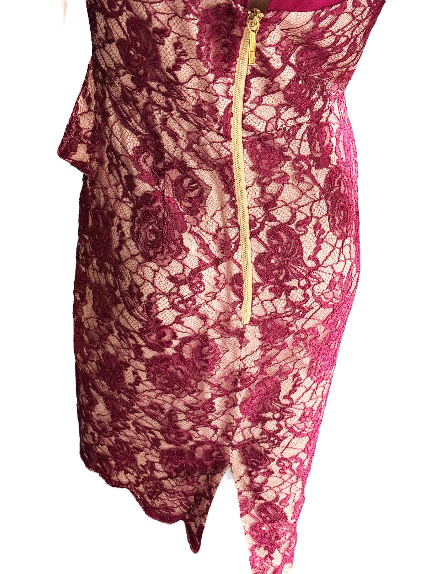 Emilio Pucci Lace Peplum Dress