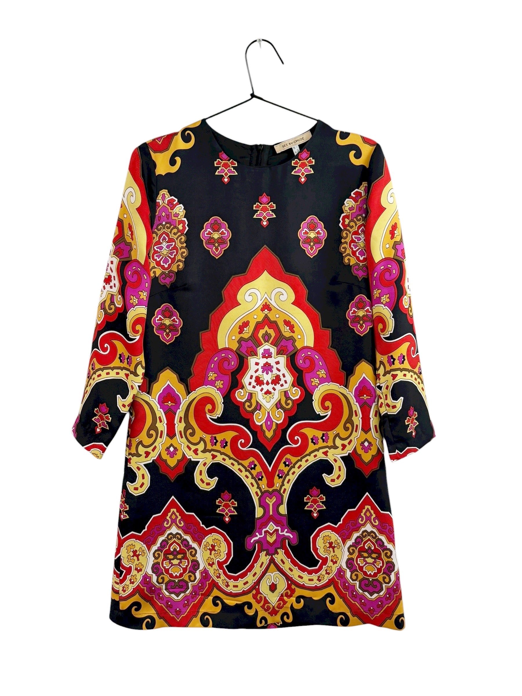 See by Chloé Silk Printed Dress - EU 36