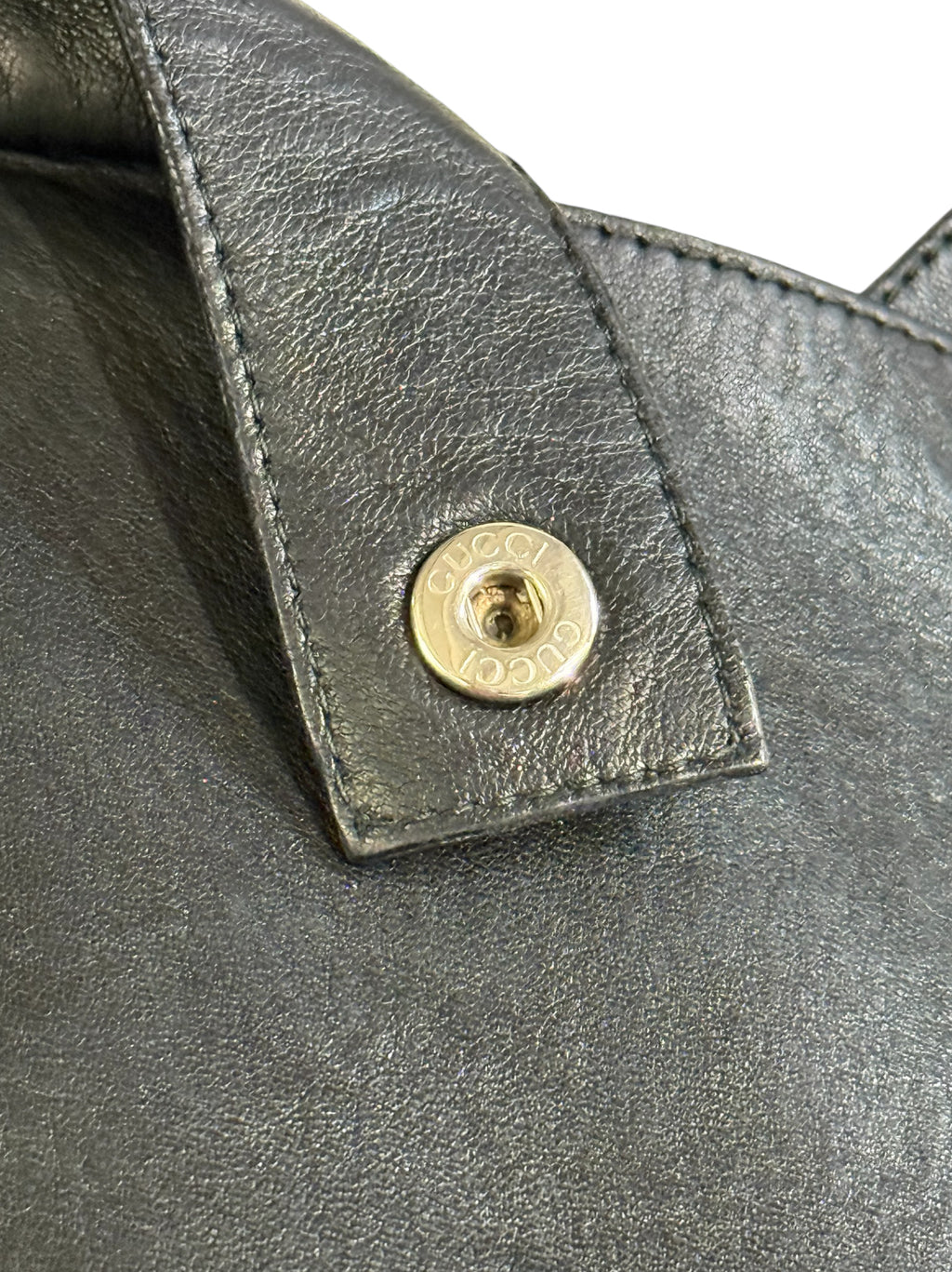 GUCCI Black Leather Jacket – Made in Italy