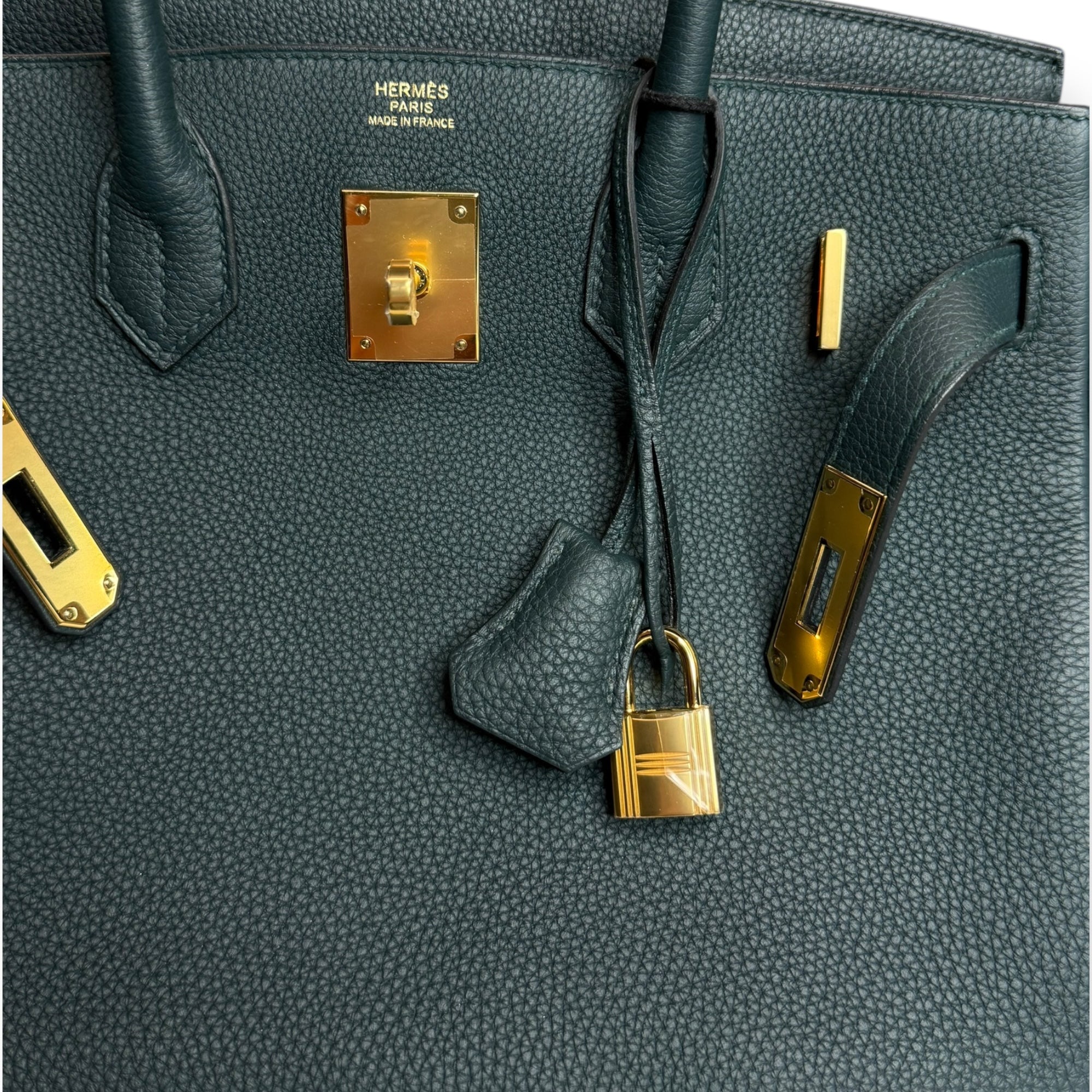Hermès Birkin 30 — Vert Cypress Togo Leather, Gold Hardware (Stamp C)