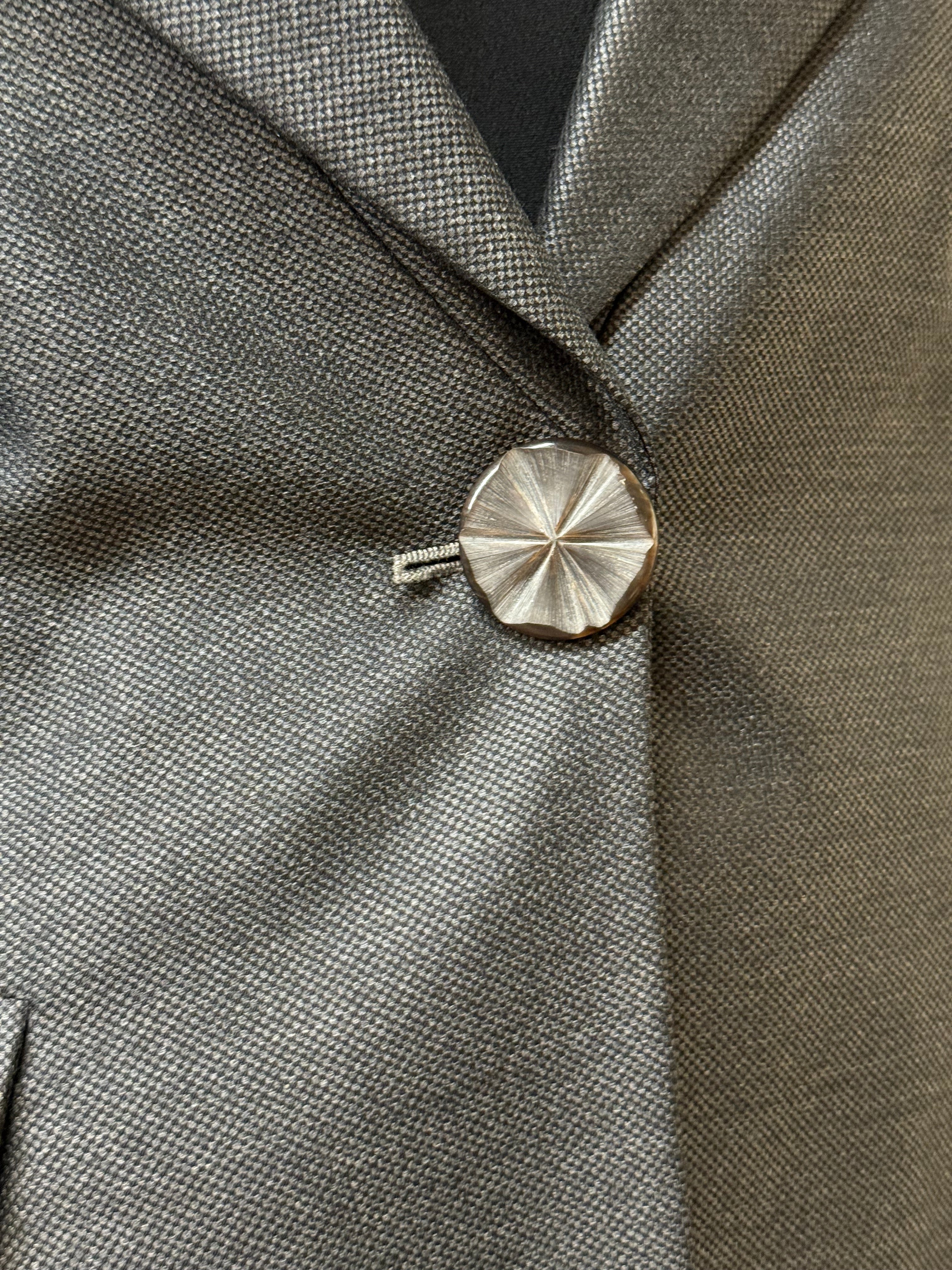 Giorgio Armani Wool-Silk Structured Blazer - EU 40