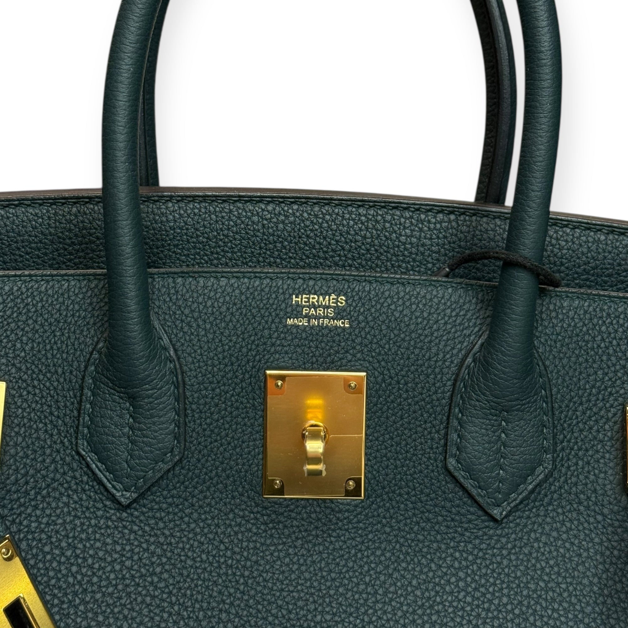 Hermès Birkin 30 — Vert Cypress Togo Leather, Gold Hardware (Stamp C)