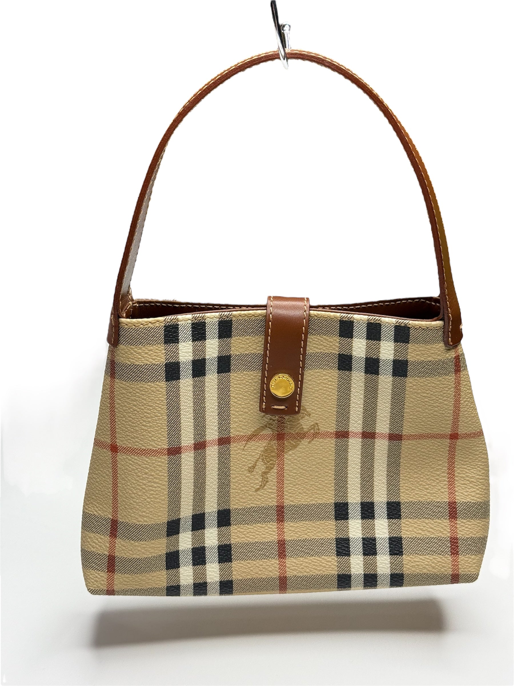 BURBERRY VINTAGE HAYMARKET MINI TOTE (2000–2017)