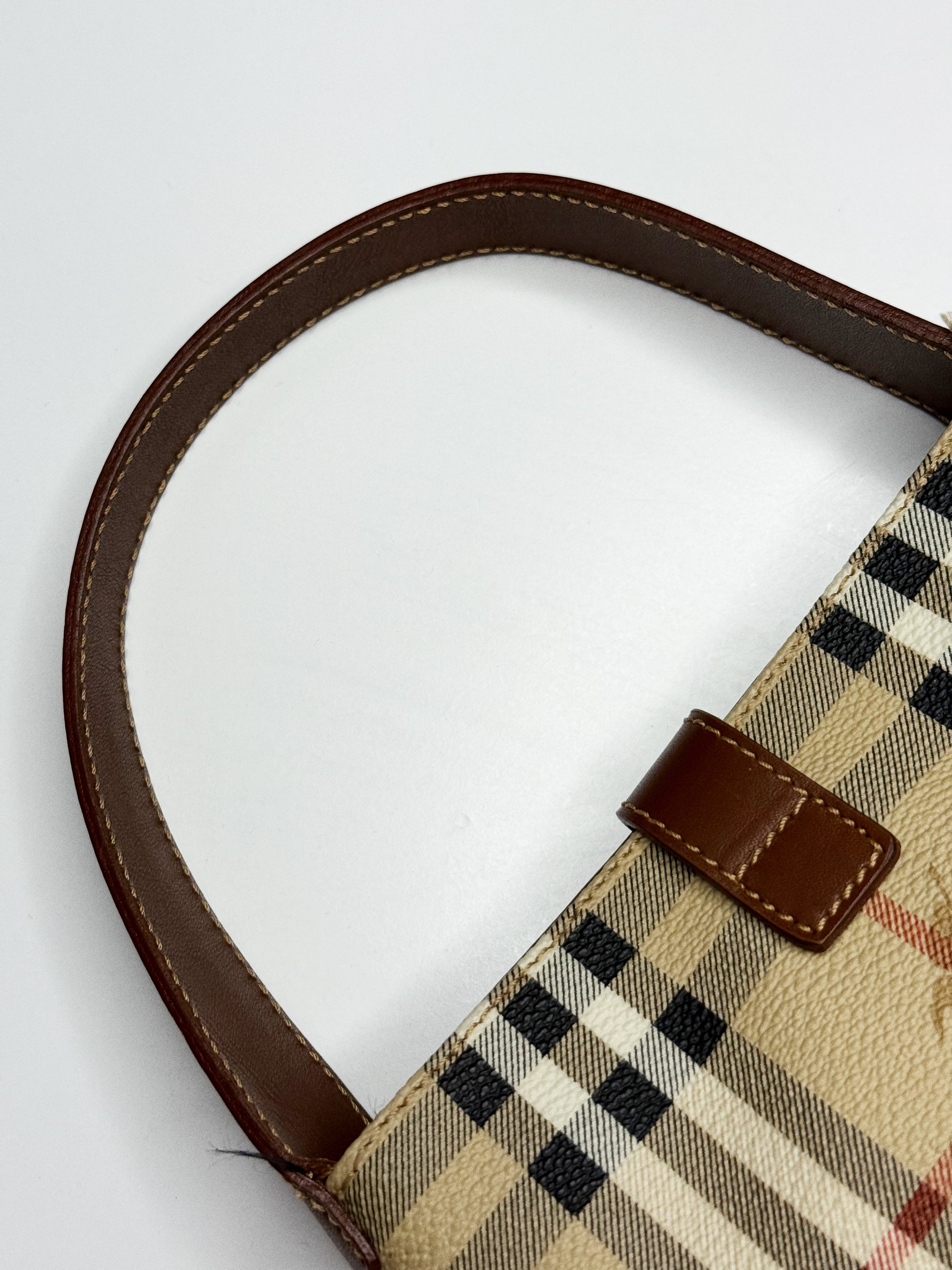 BURBERRY VINTAGE HAYMARKET MINI TOTE (2000–2017)