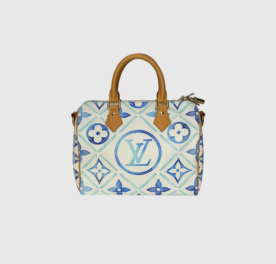 Louis Vuitton Speedy Bandoulière 25 Monogram Tile – Blue Lagoon