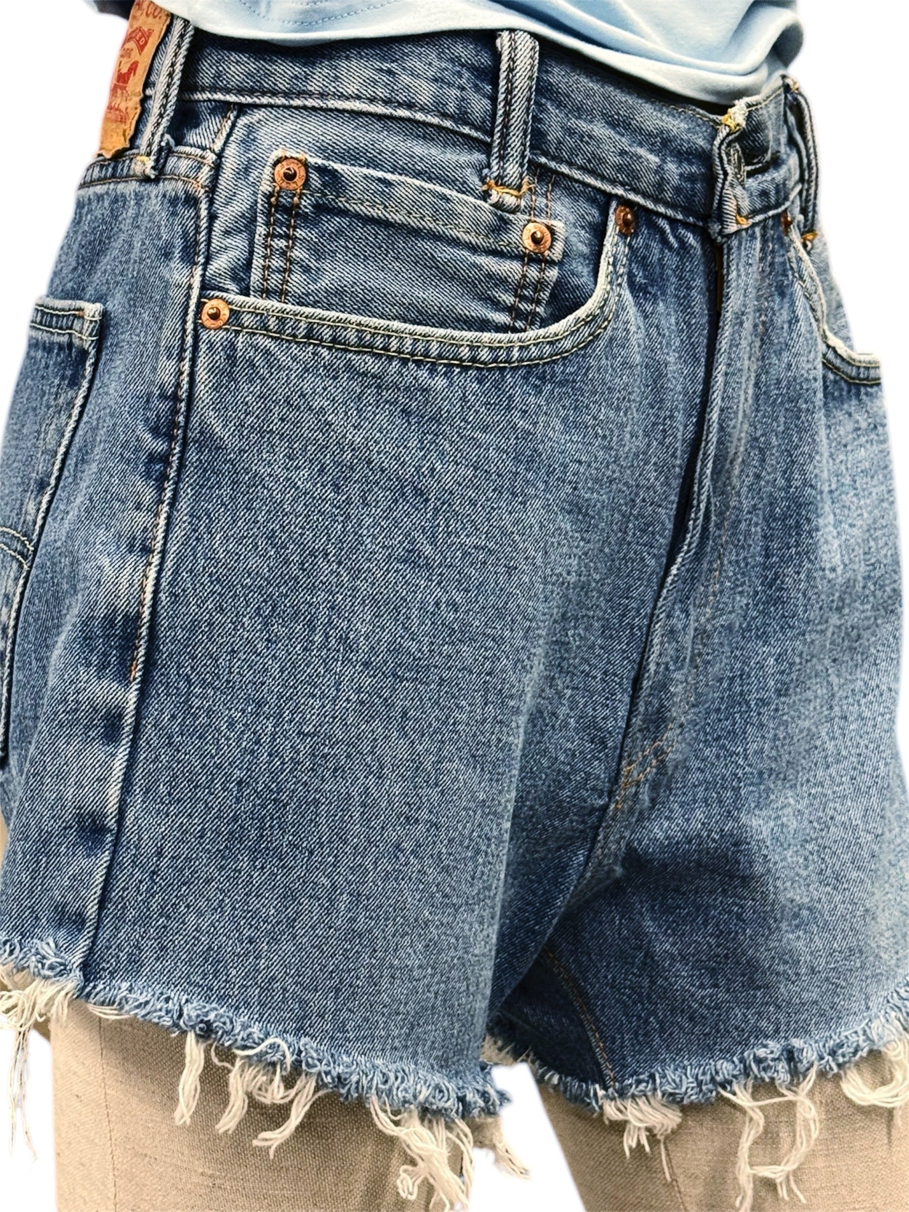 LEVI’S® HIGH-WAISTED DENIM SHORTS