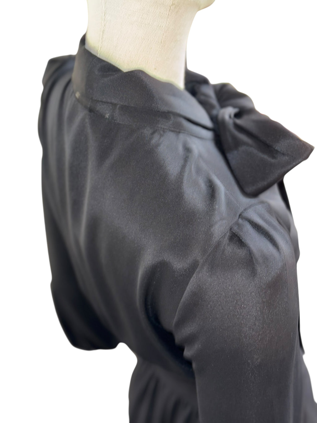 Cavour Silk Tie-Neck Dress - XS