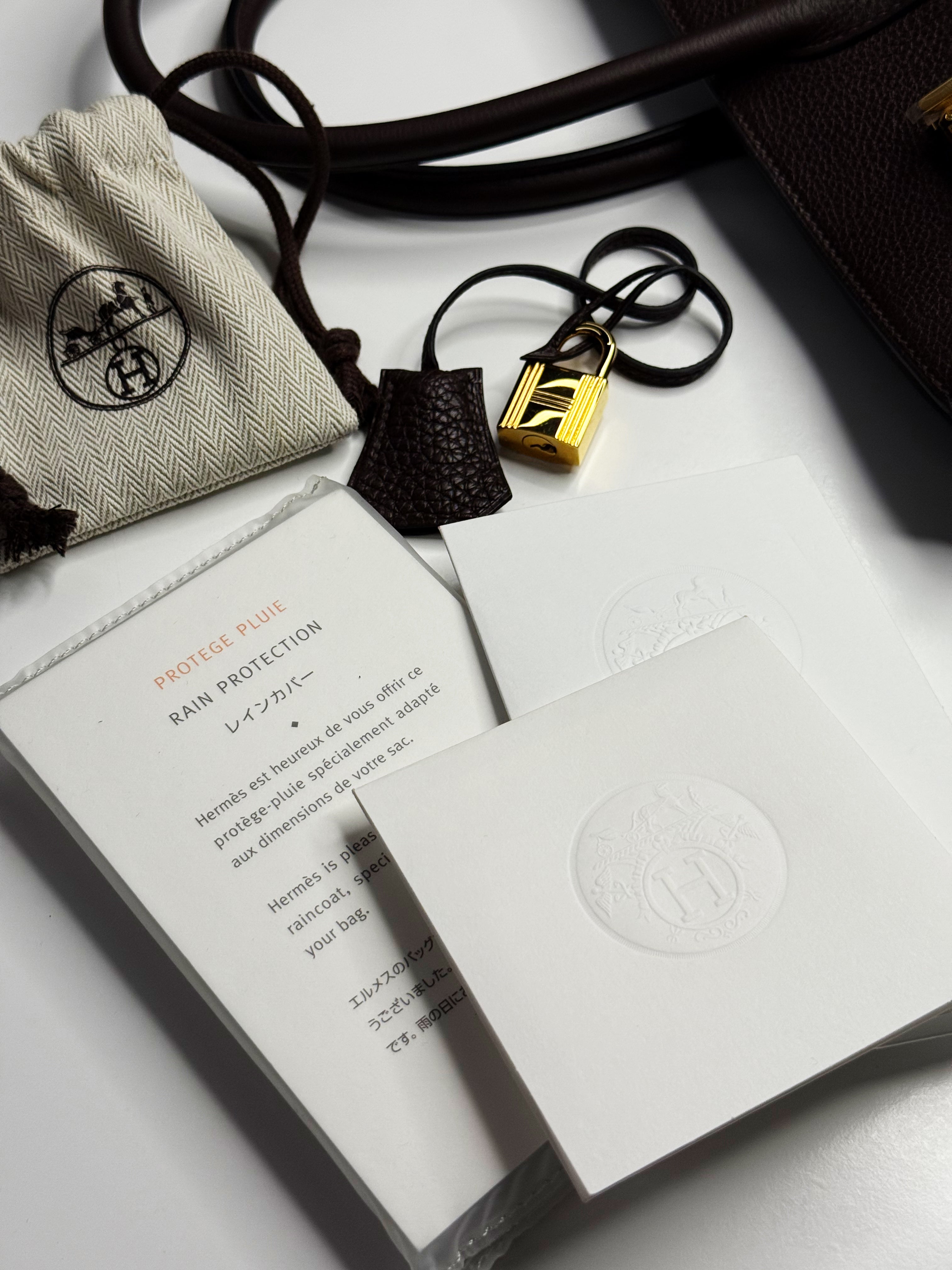 Hermès Birkin 35 Chocolate Brown Togo Leather – 2008 [Stamp L]