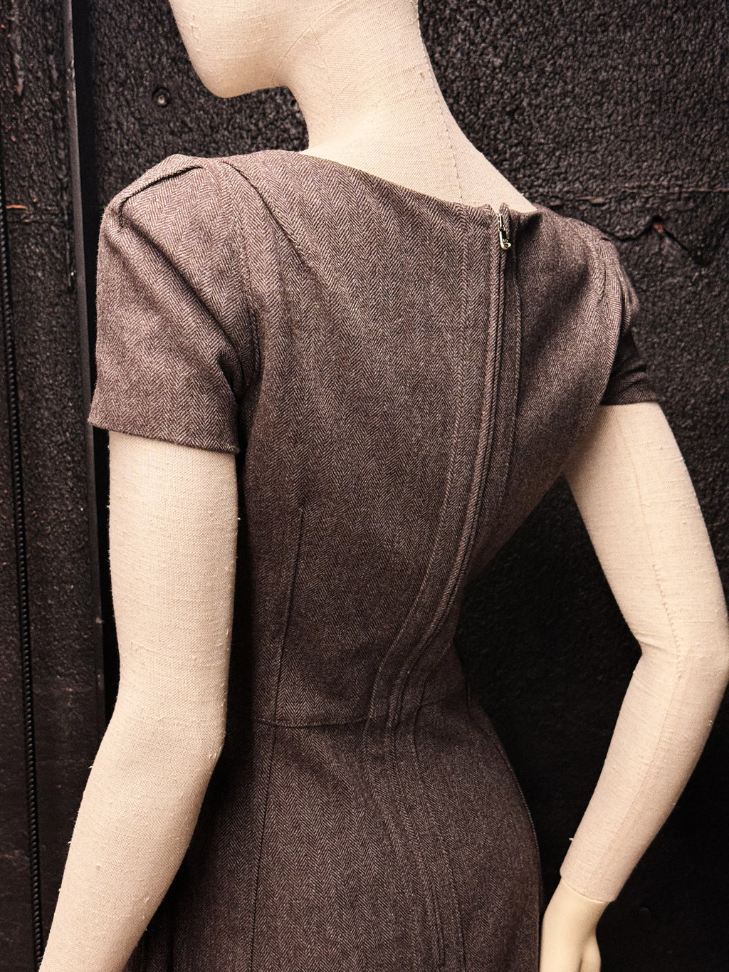 Dolce & Gabbana Wool Dress with Leopard Lining