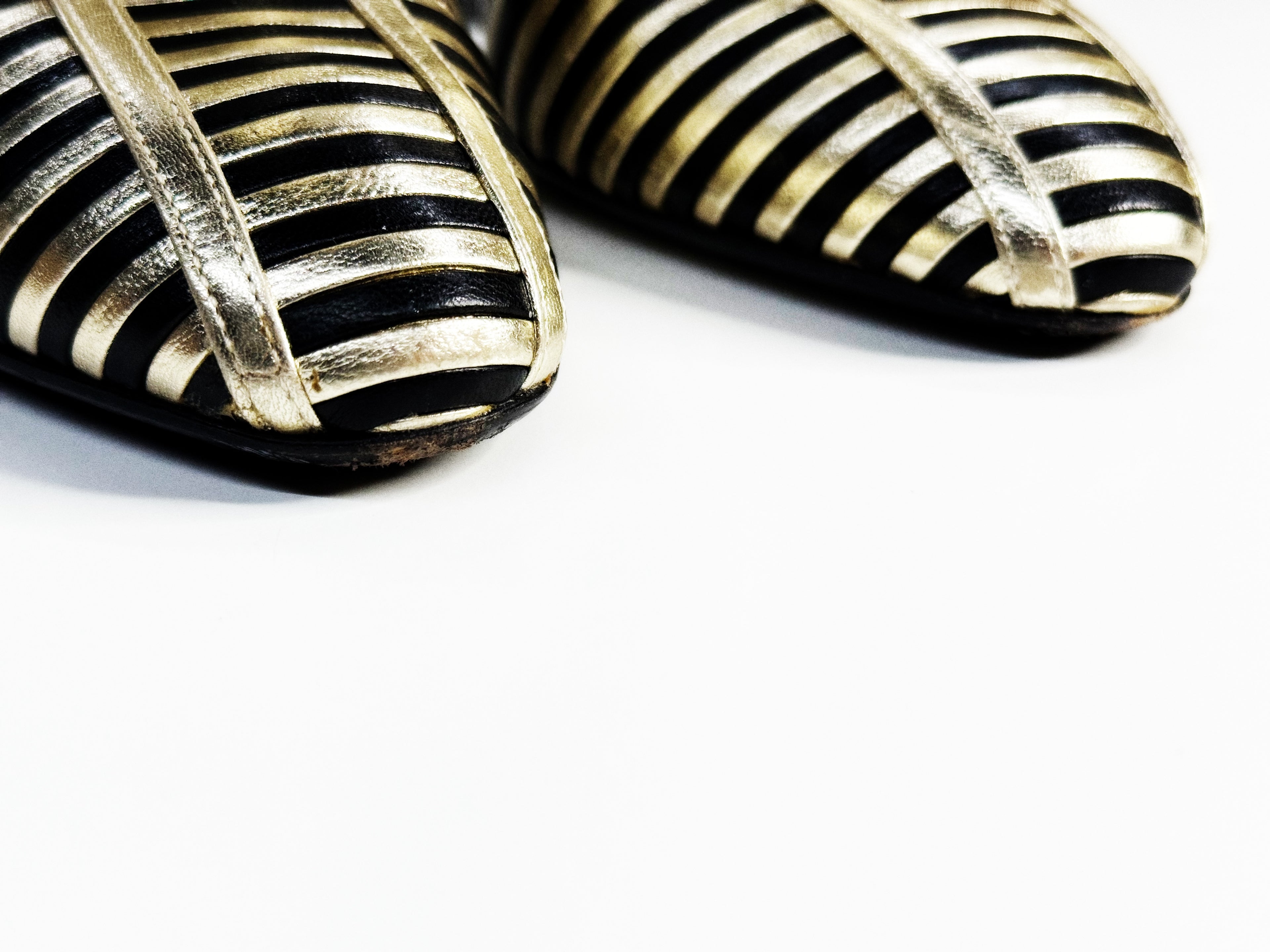 Valentino Garavani Metallic Striped Knee-High Boots