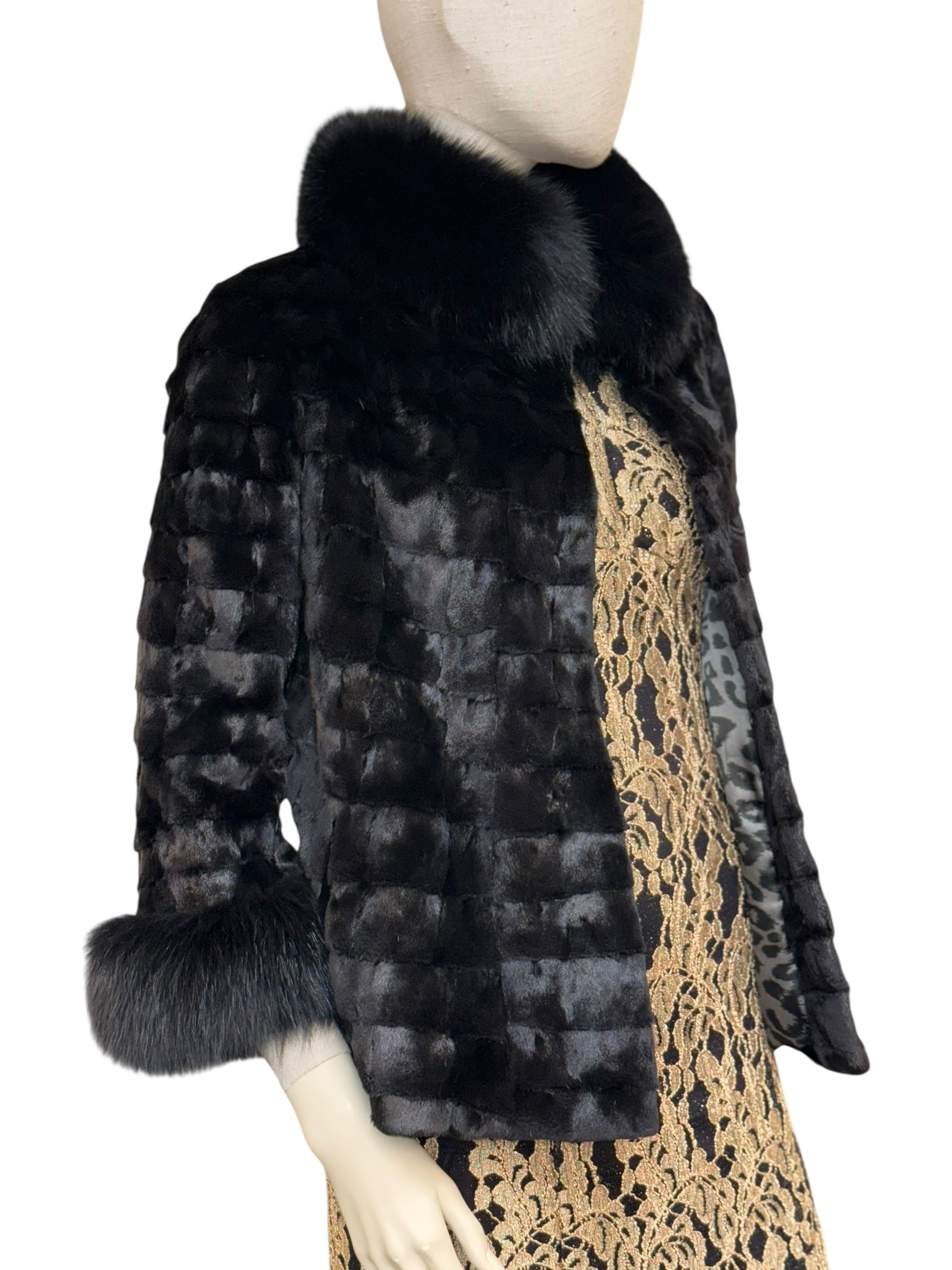Møller Black Fur Jacket - S