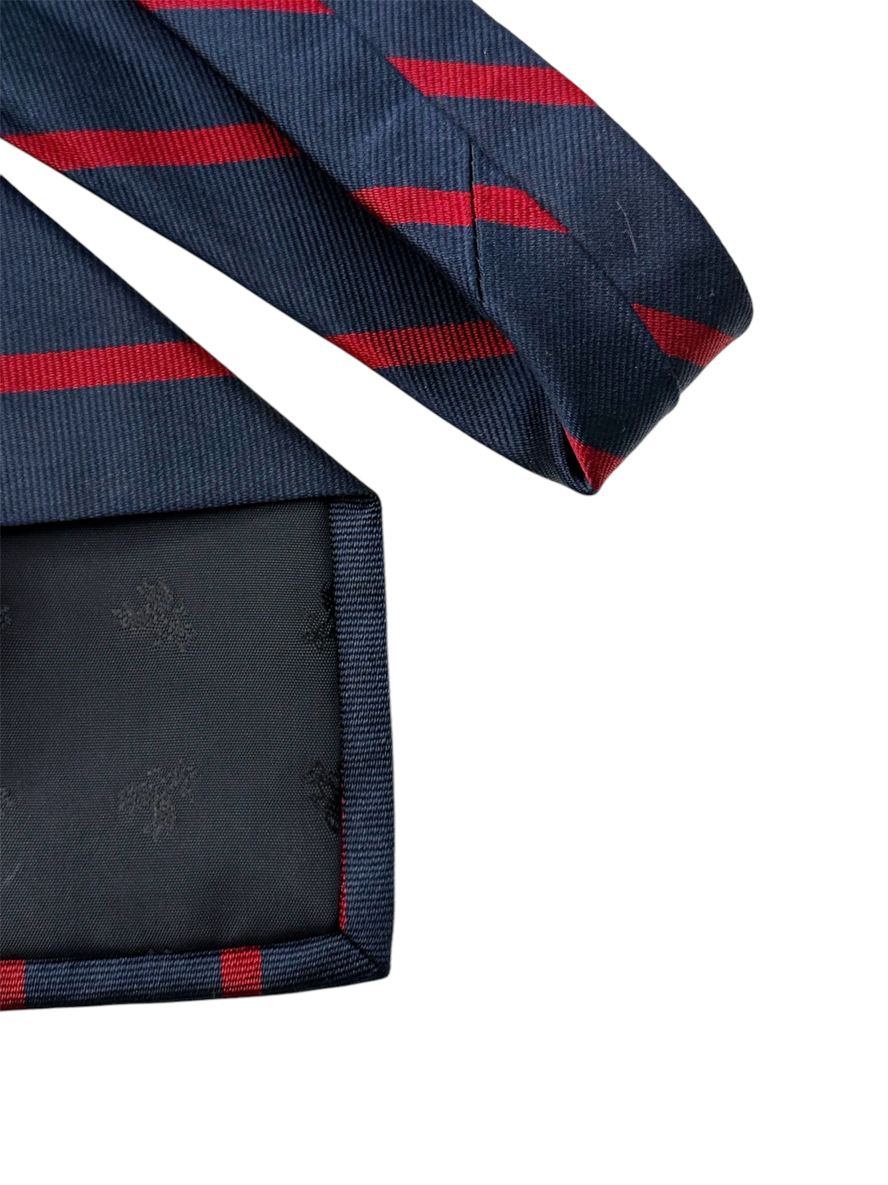 Brooks Brothers Navy & Red Striped Silk Tie