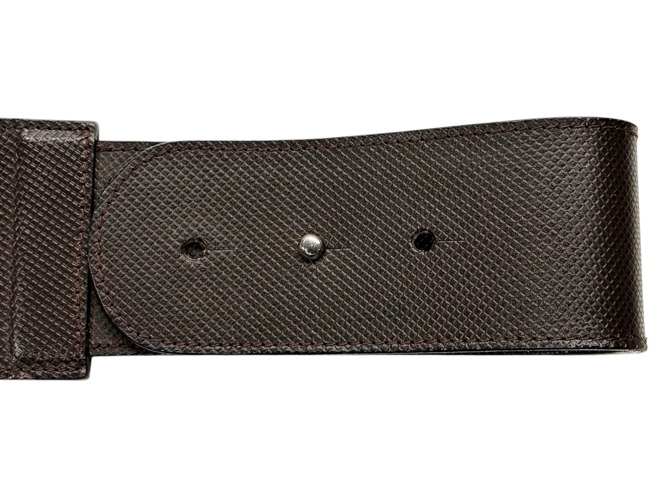 Enzo Poli Wide Leather Waist Belt