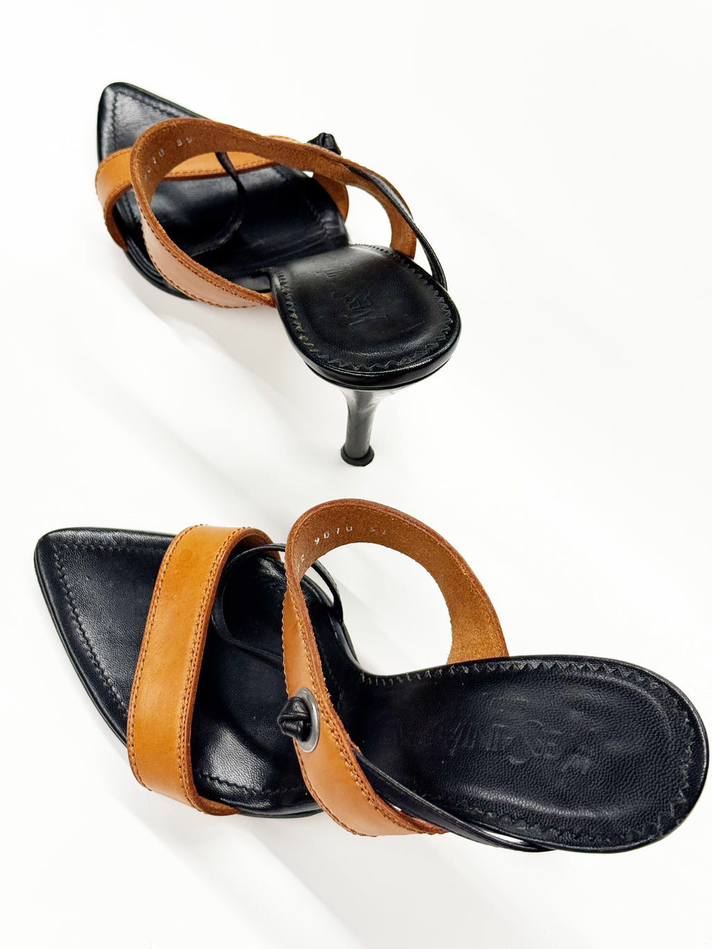 Yves Saint Laurent Leather Heeled Sandals