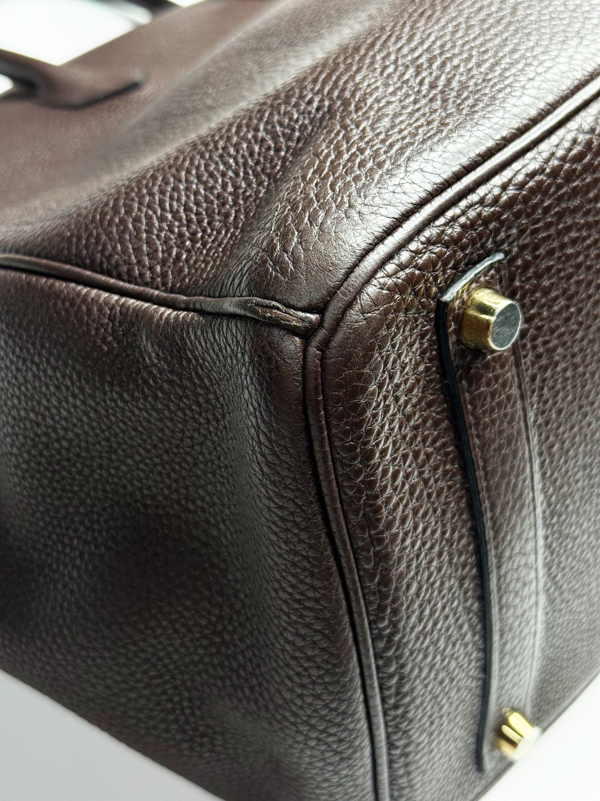 Hermès Birkin 35 Chocolate Brown Togo Leather