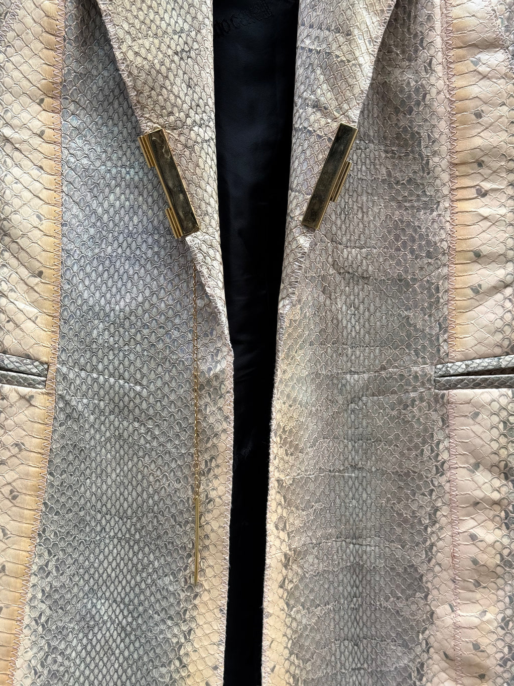 Roberto Cavalli Genuine Leather Blazer