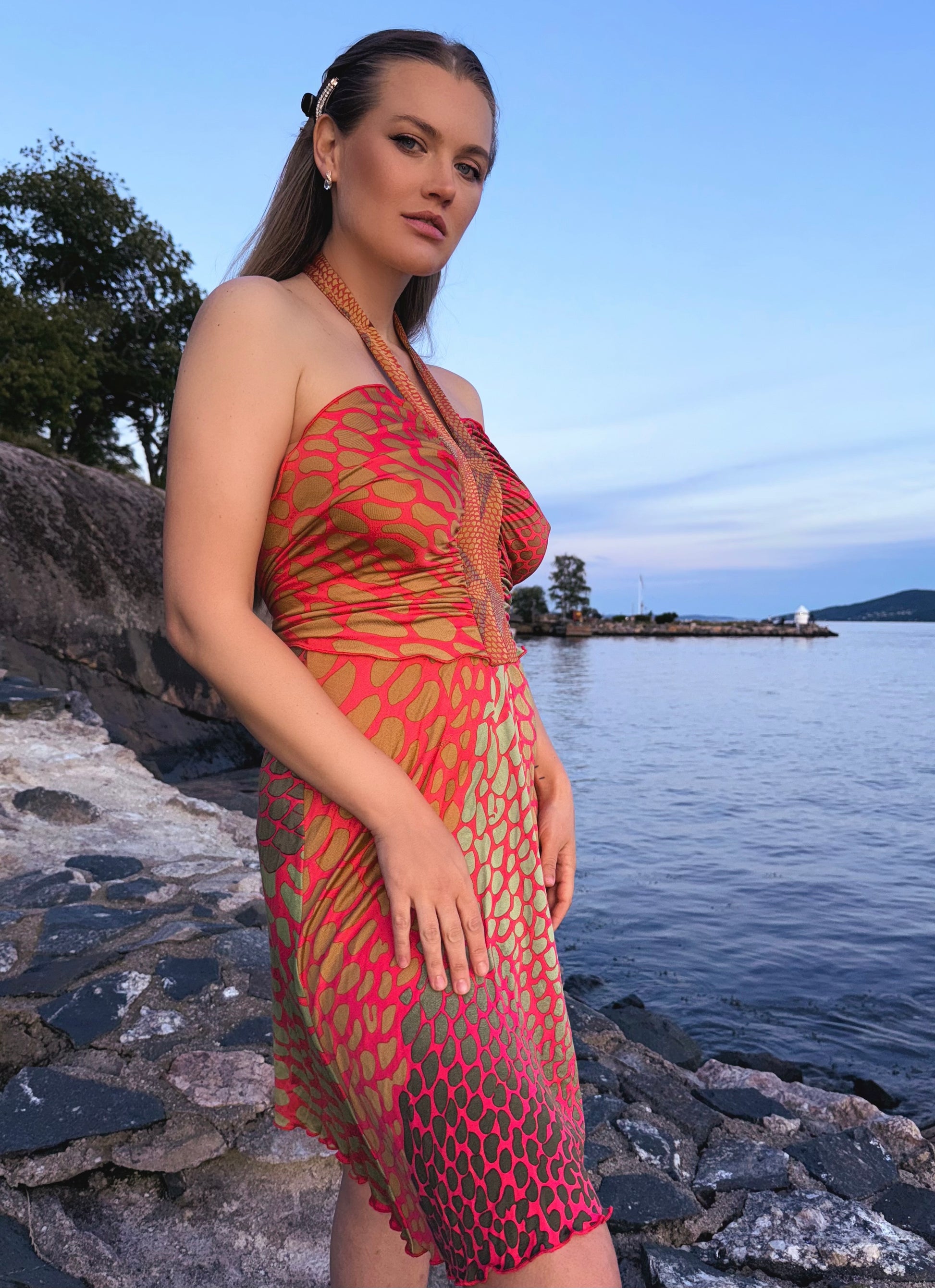 Issa London Silk Halterneck Dress