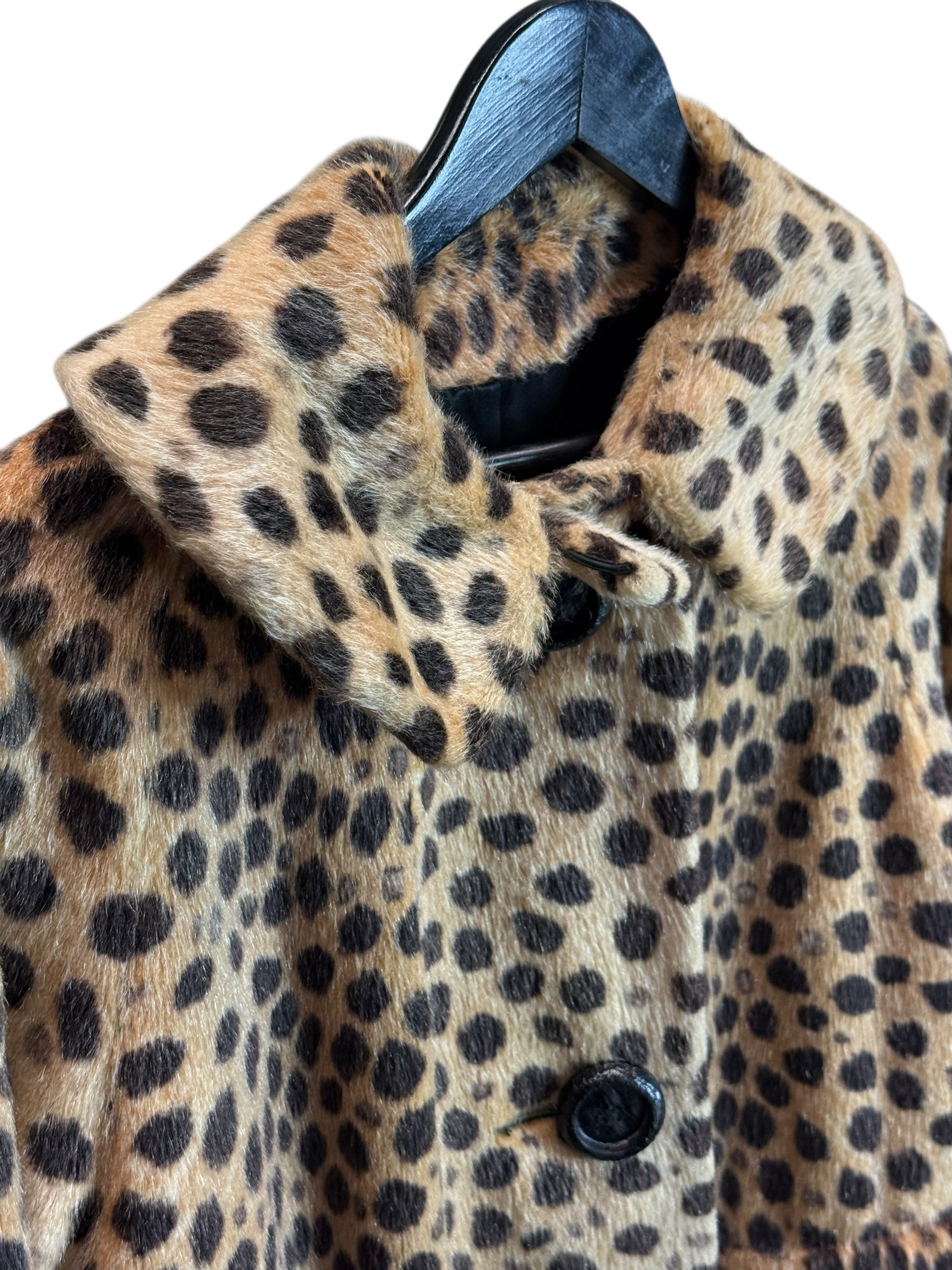Vintage Sportowne “Chita” Leopard Print Coat