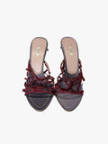 Prada Satin Cage Strap Mules