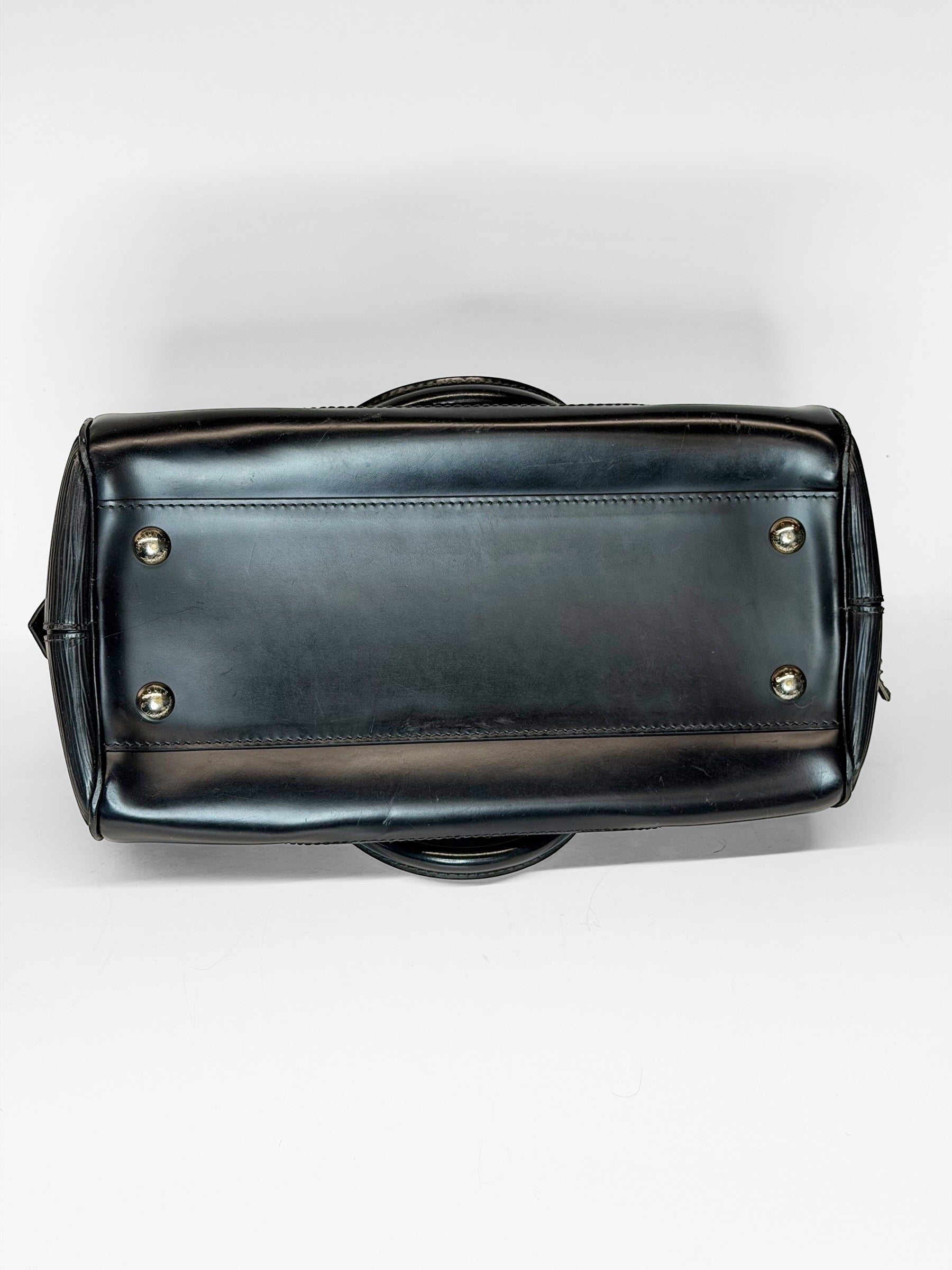 LOUIS VUITTON EPI LEATHER BOWLING BAG BLACK