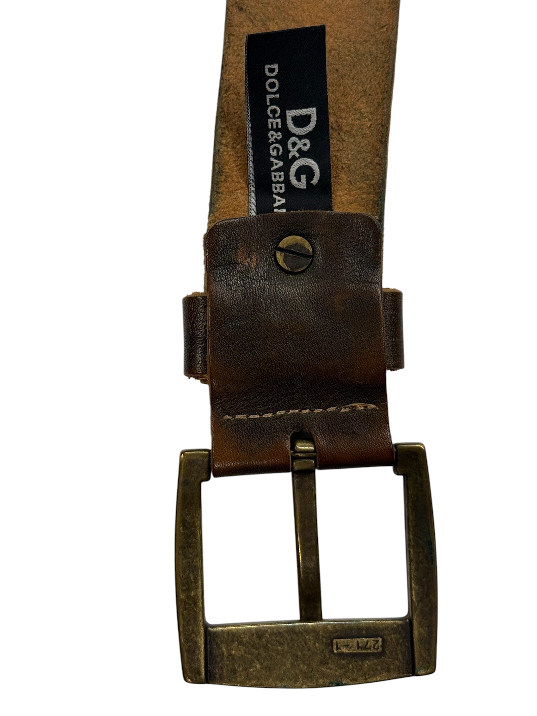 Dolce & Gabbana Brown Leather Belt