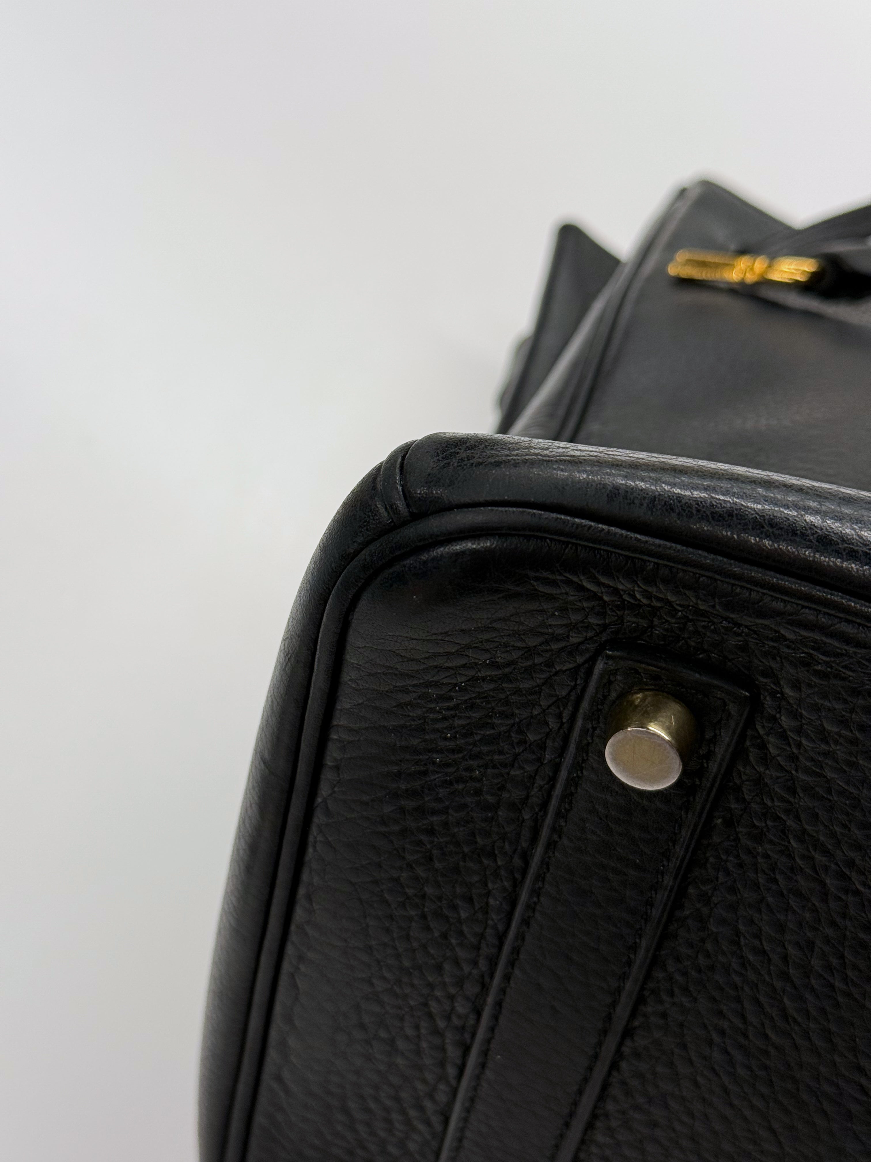 Hermès Birkin 35 Black Togo Leather Bag with Gold Hardware