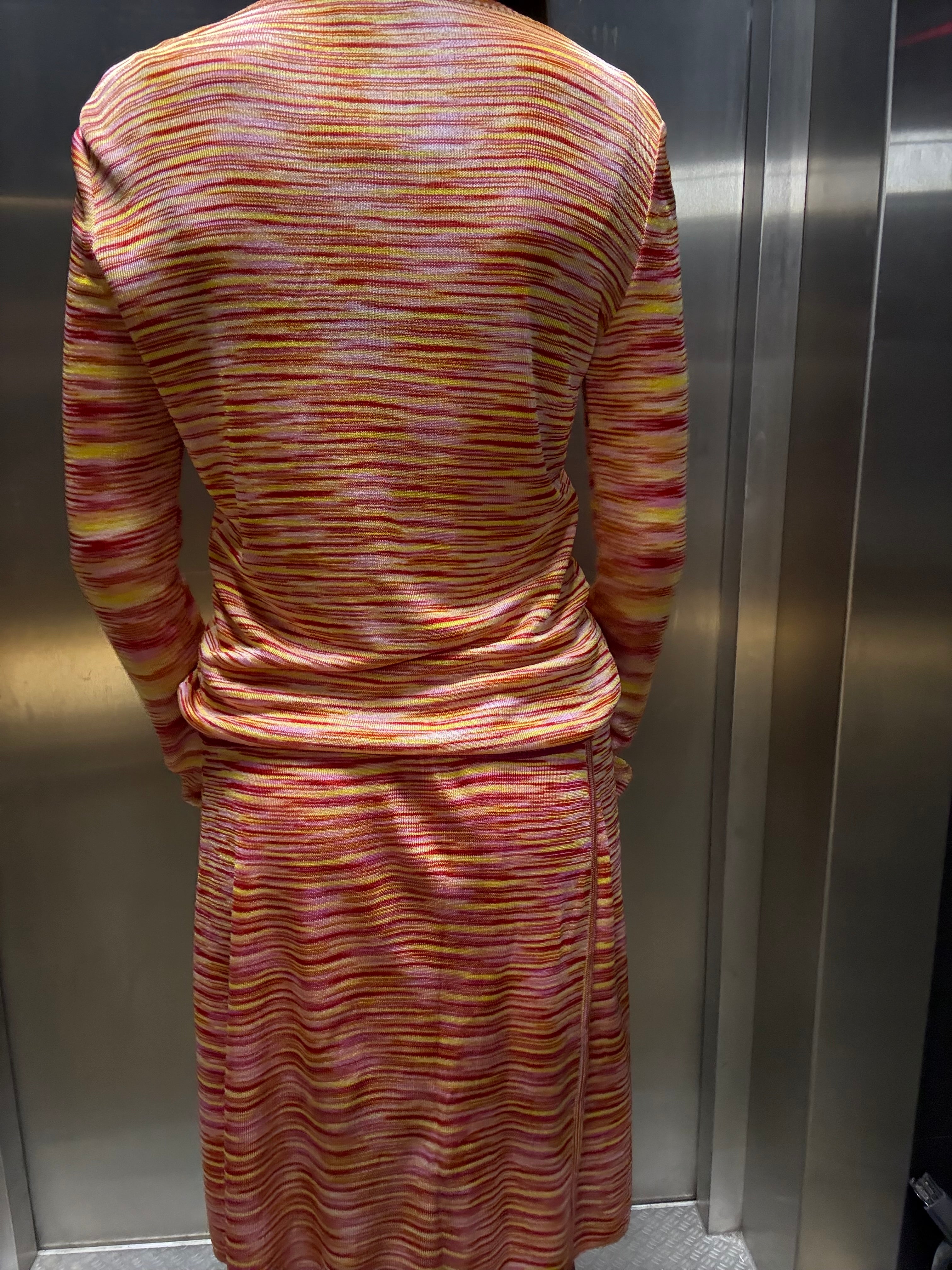 Missoni Striped Knit Cardigan & Skirt Set