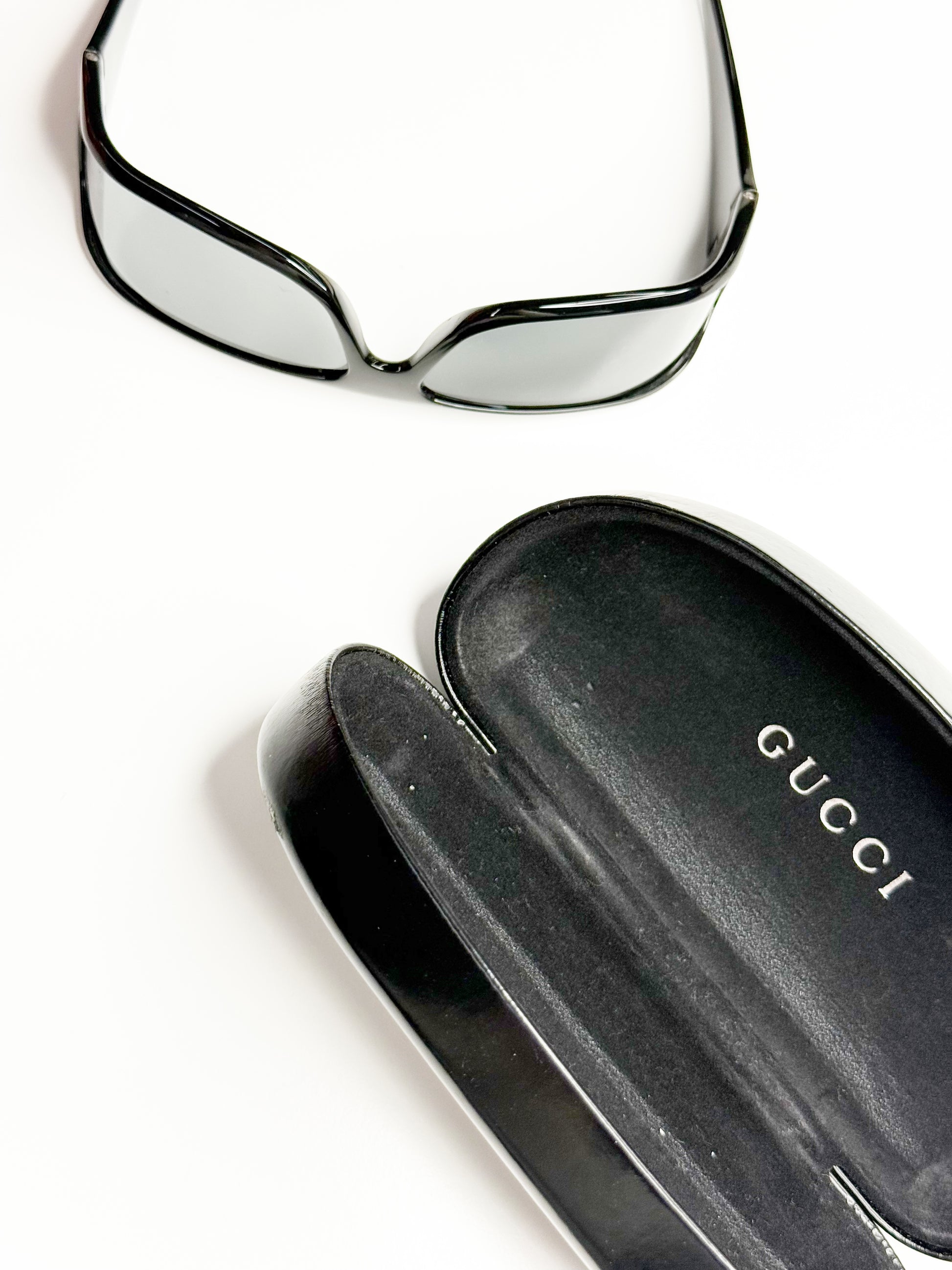Gucci Black Shield Sunglasses
