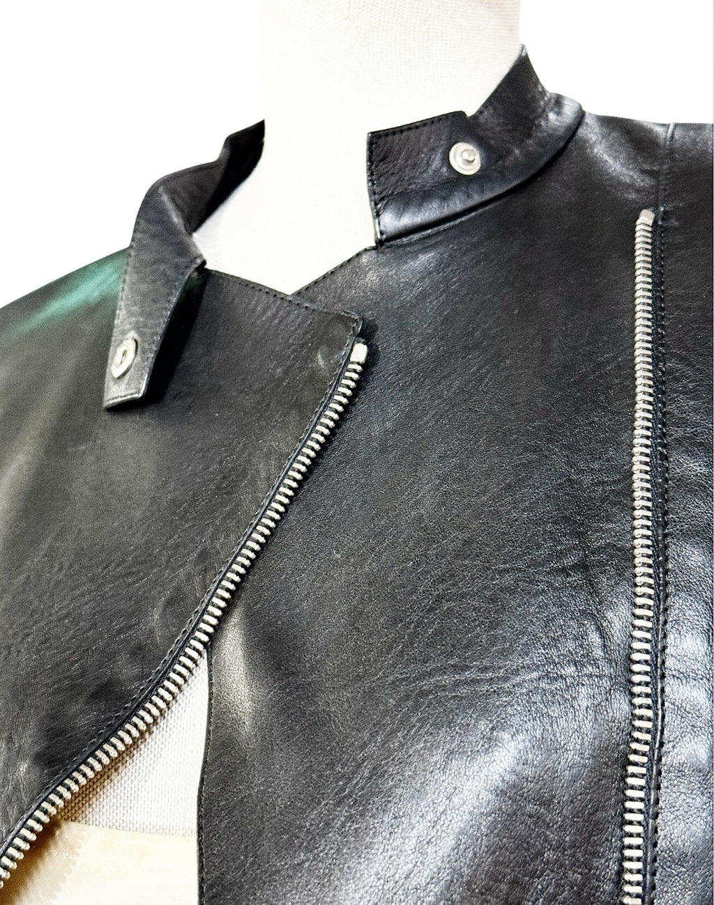 GUCCI Black Leather Jacket – Made in Italy