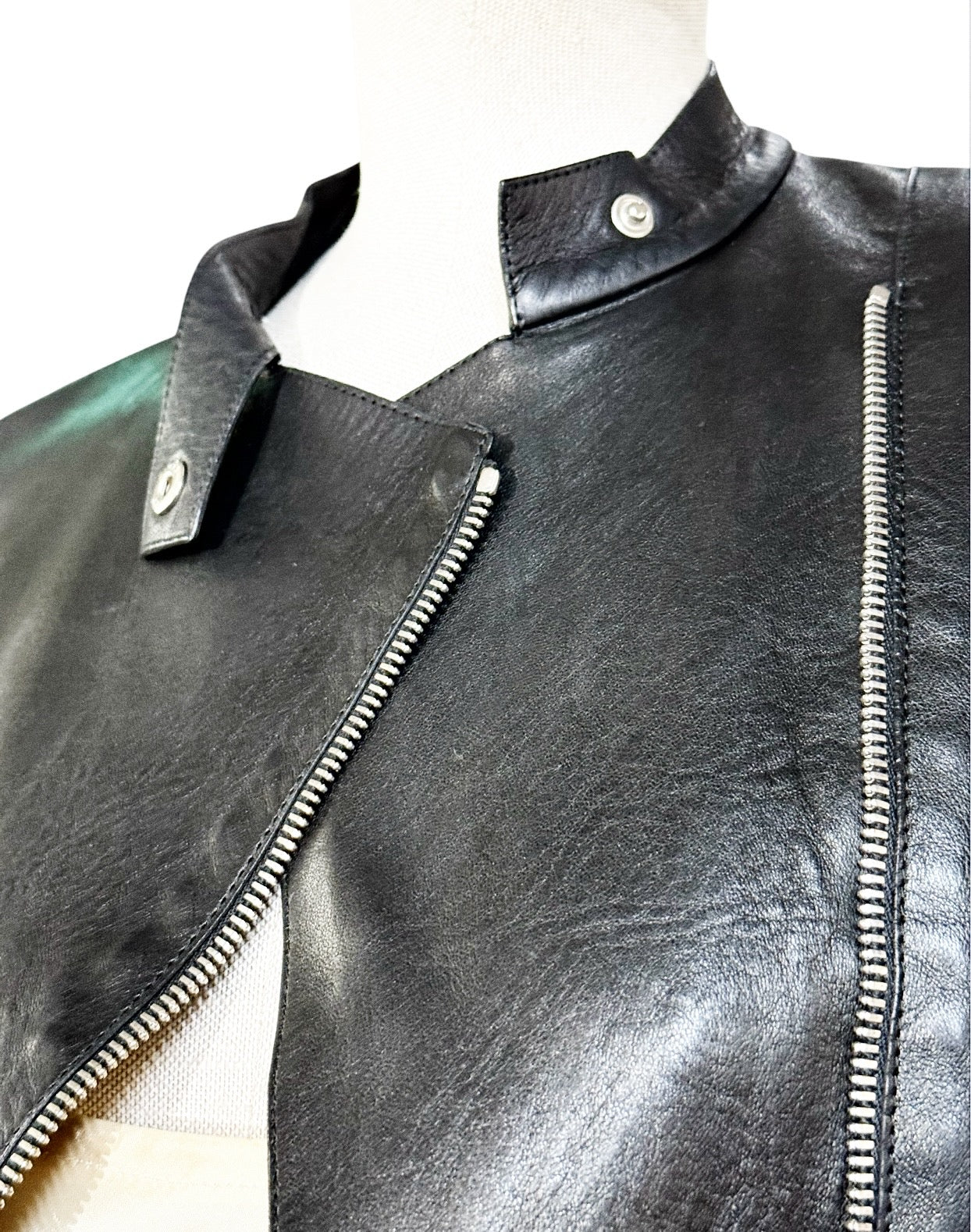 GUCCI Black Leather Jacket – Made in Italy