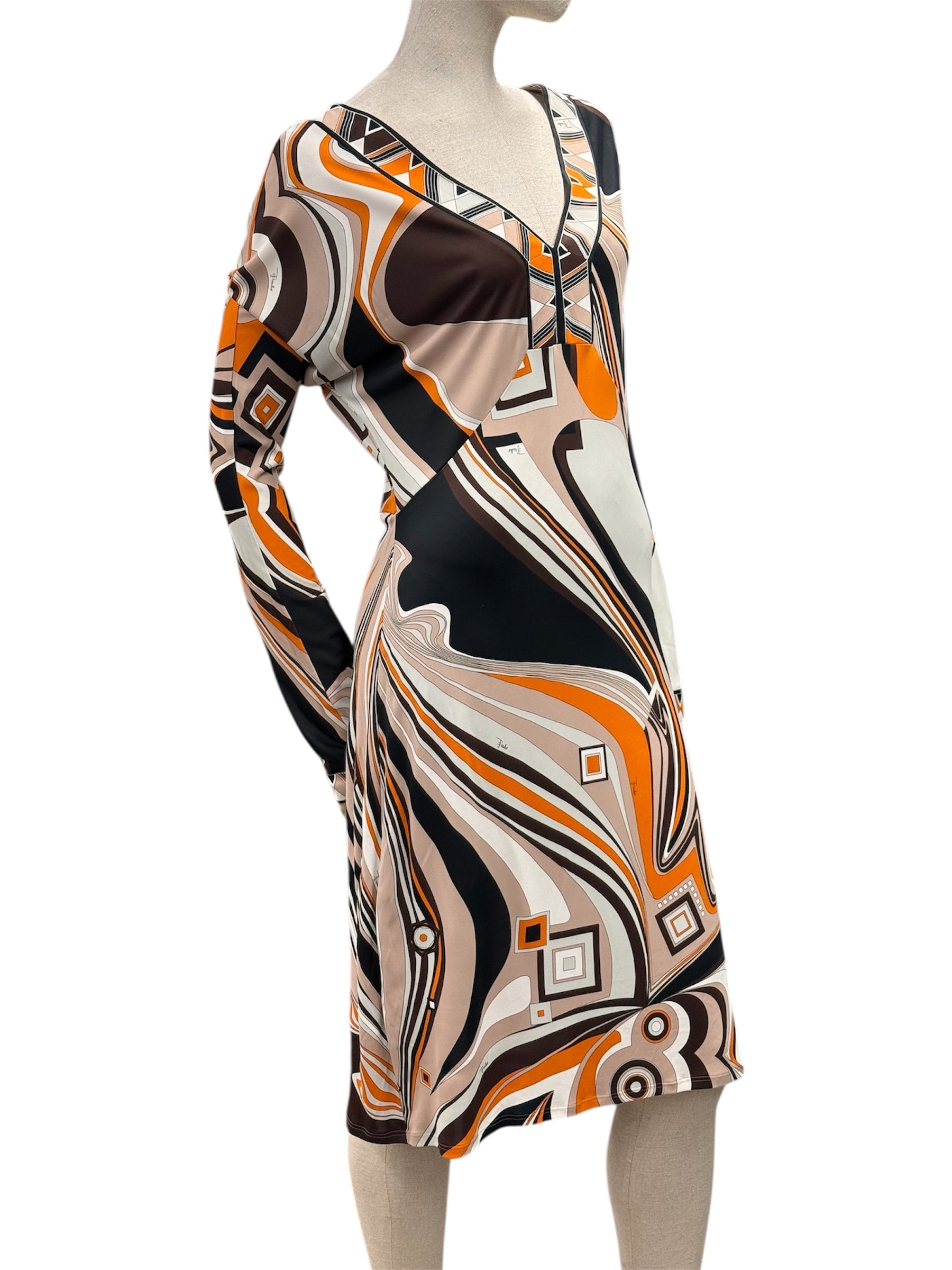 Emilio Pucci Geometric Print Dress