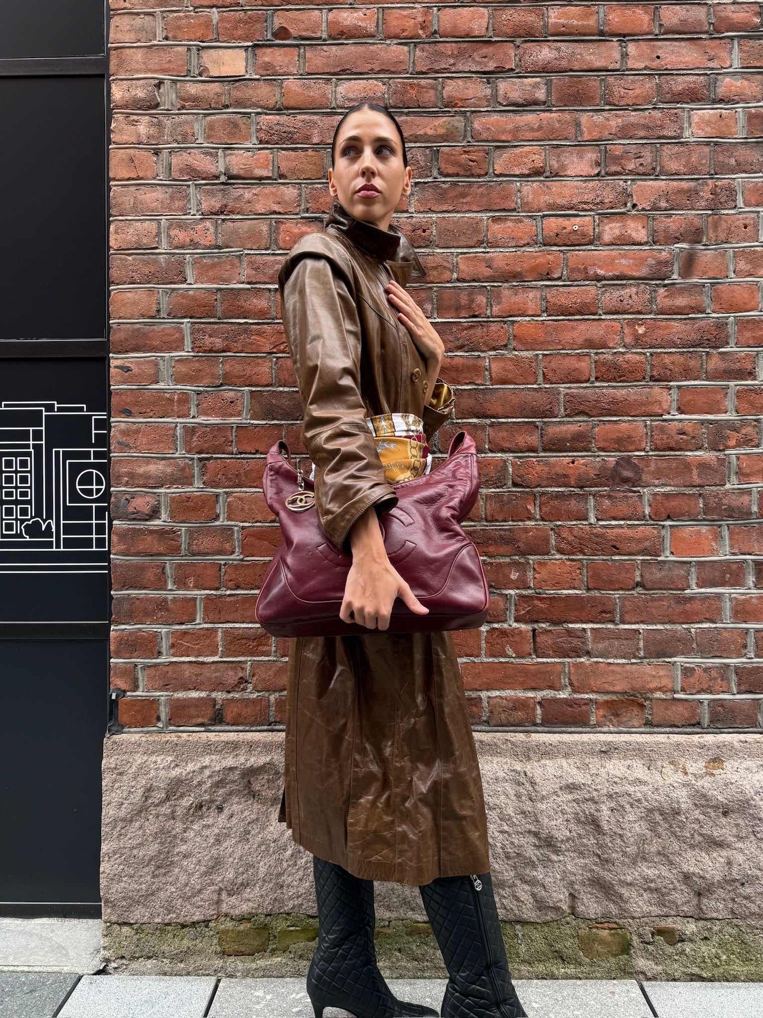 SYLVIE SCHIMMEL PARIS LAMB LEATHER TRENCH COAT – MADE IN FRANCE – SIZE 40