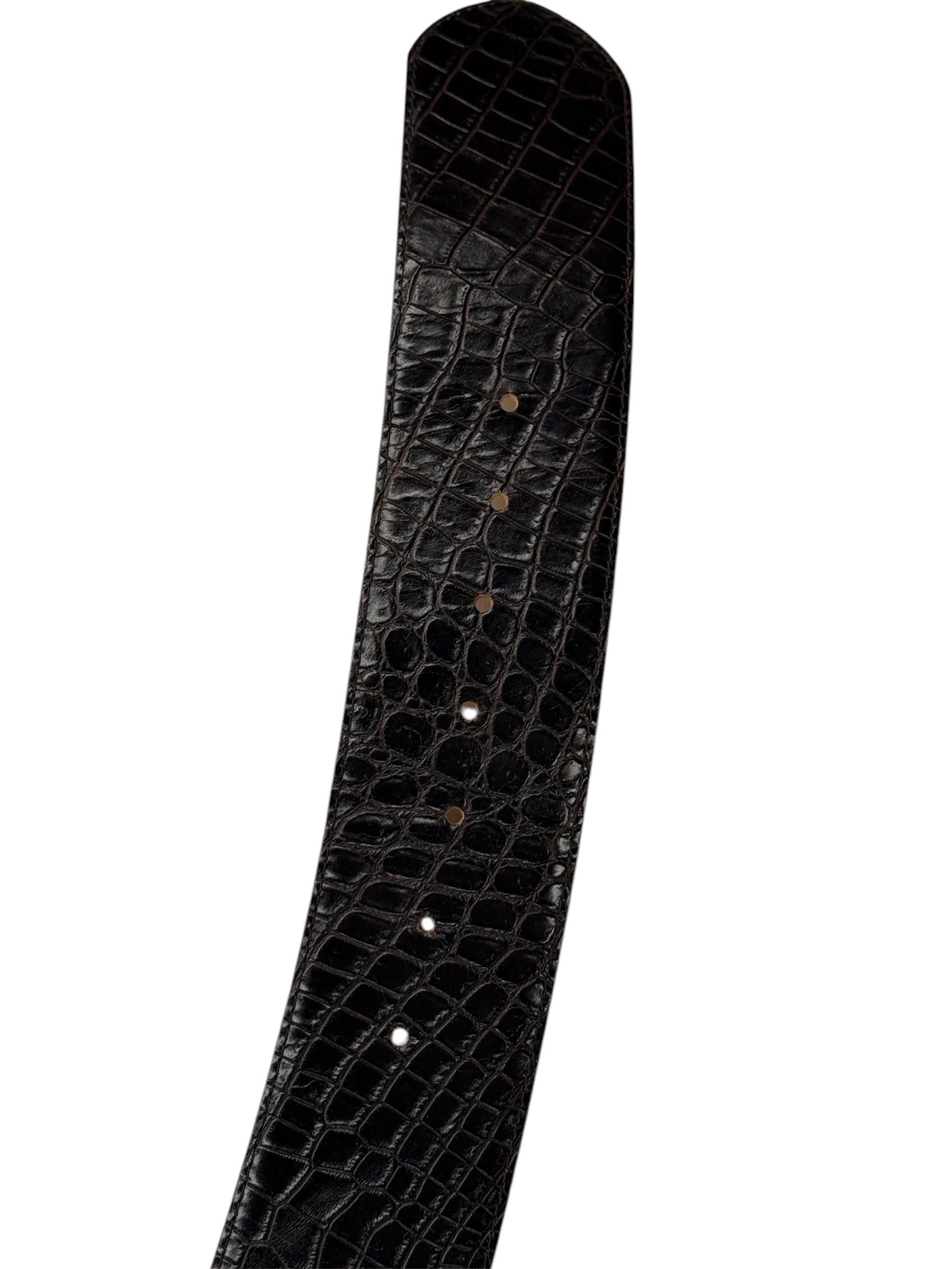 Merete Fonnesberg Embossed Leather Belt